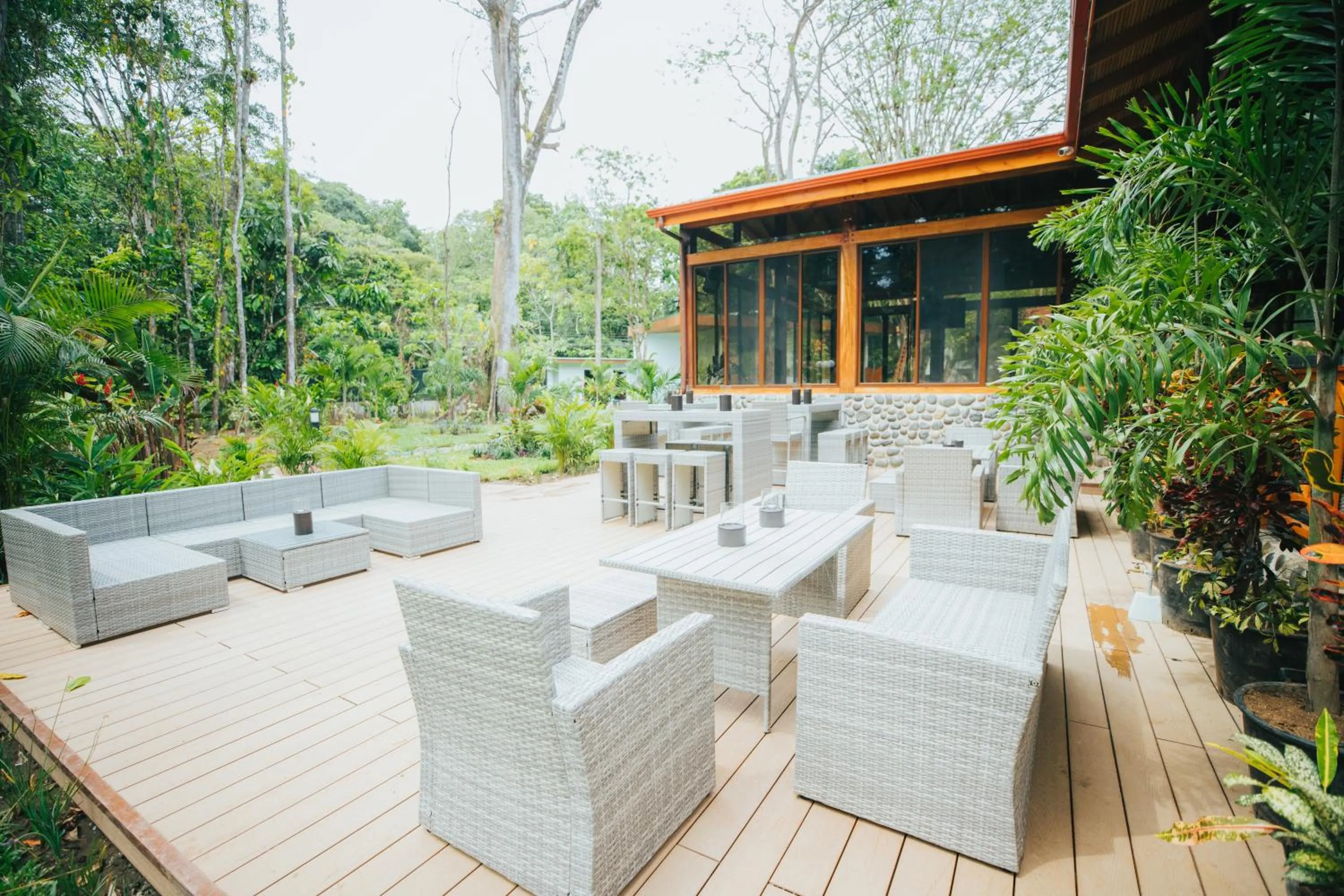 Patio in Bungalows Punta Uva