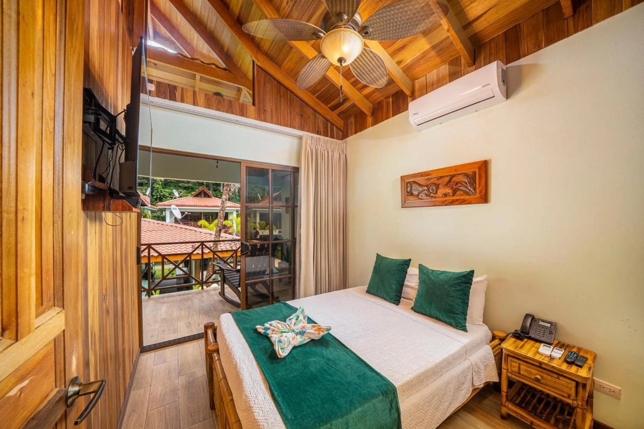 Bedroom, Bed in Bungalows Punta Uva