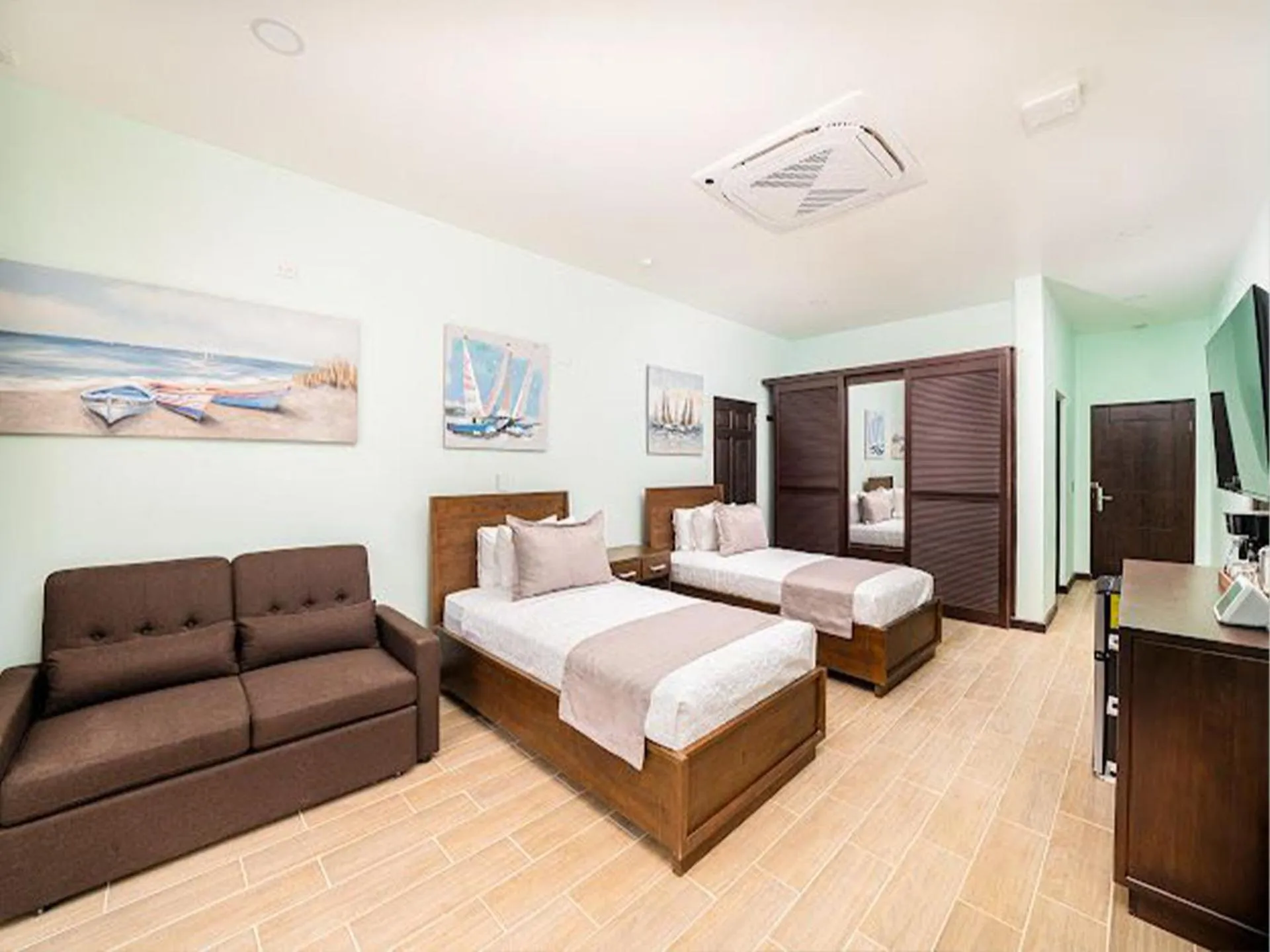 Bed in Bungalows Punta Uva