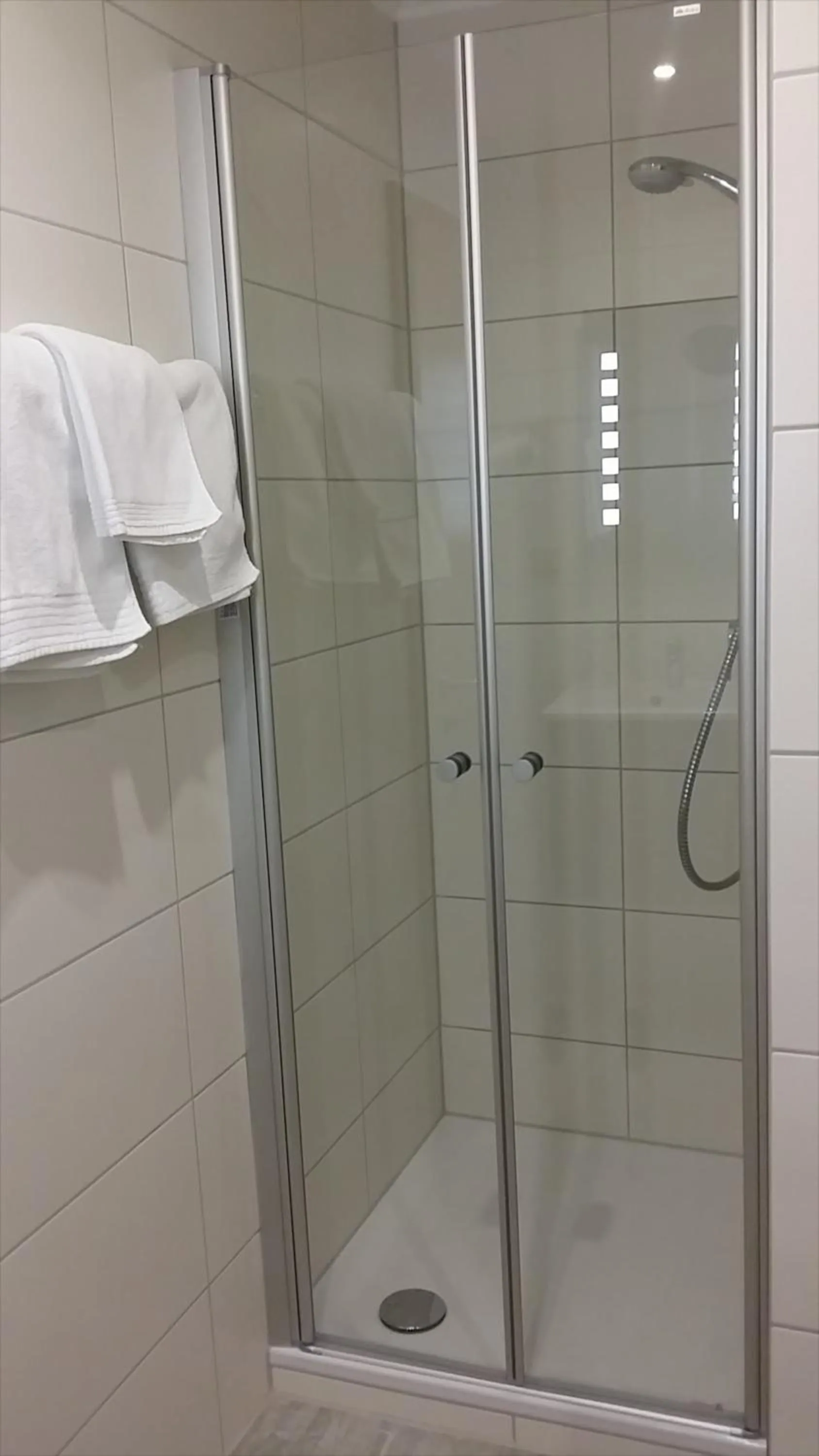 Shower in Hotel Rheinkrone