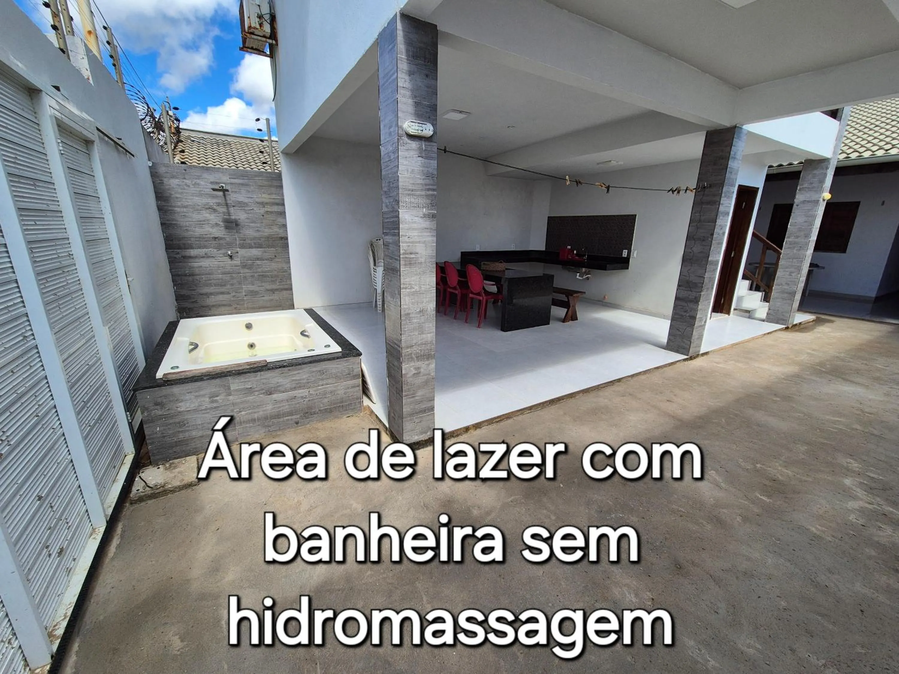 Seating area in Casa na praia com vista para o mar