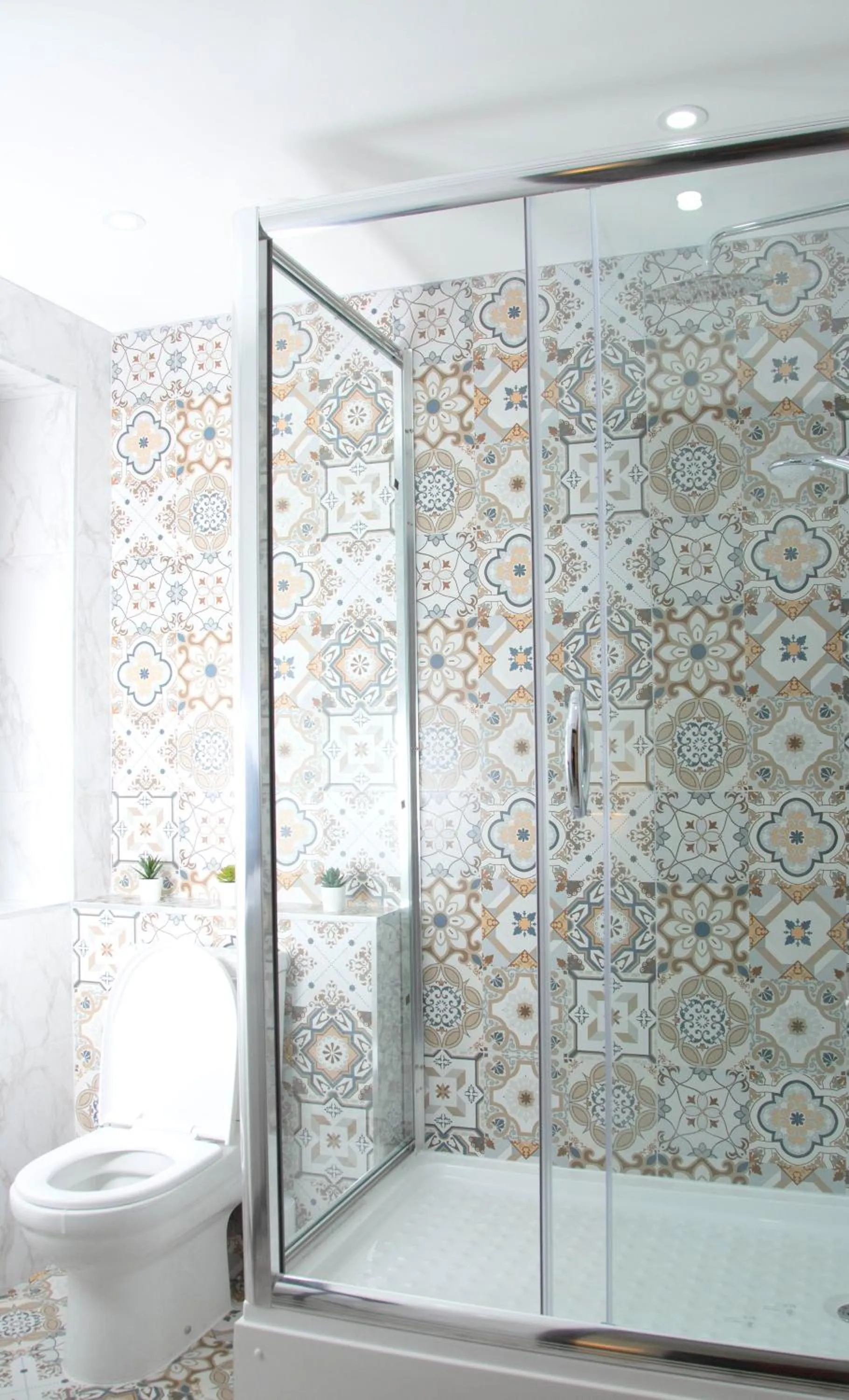 Shower in Manchester Apartments by BEVOLVE - Free Parking