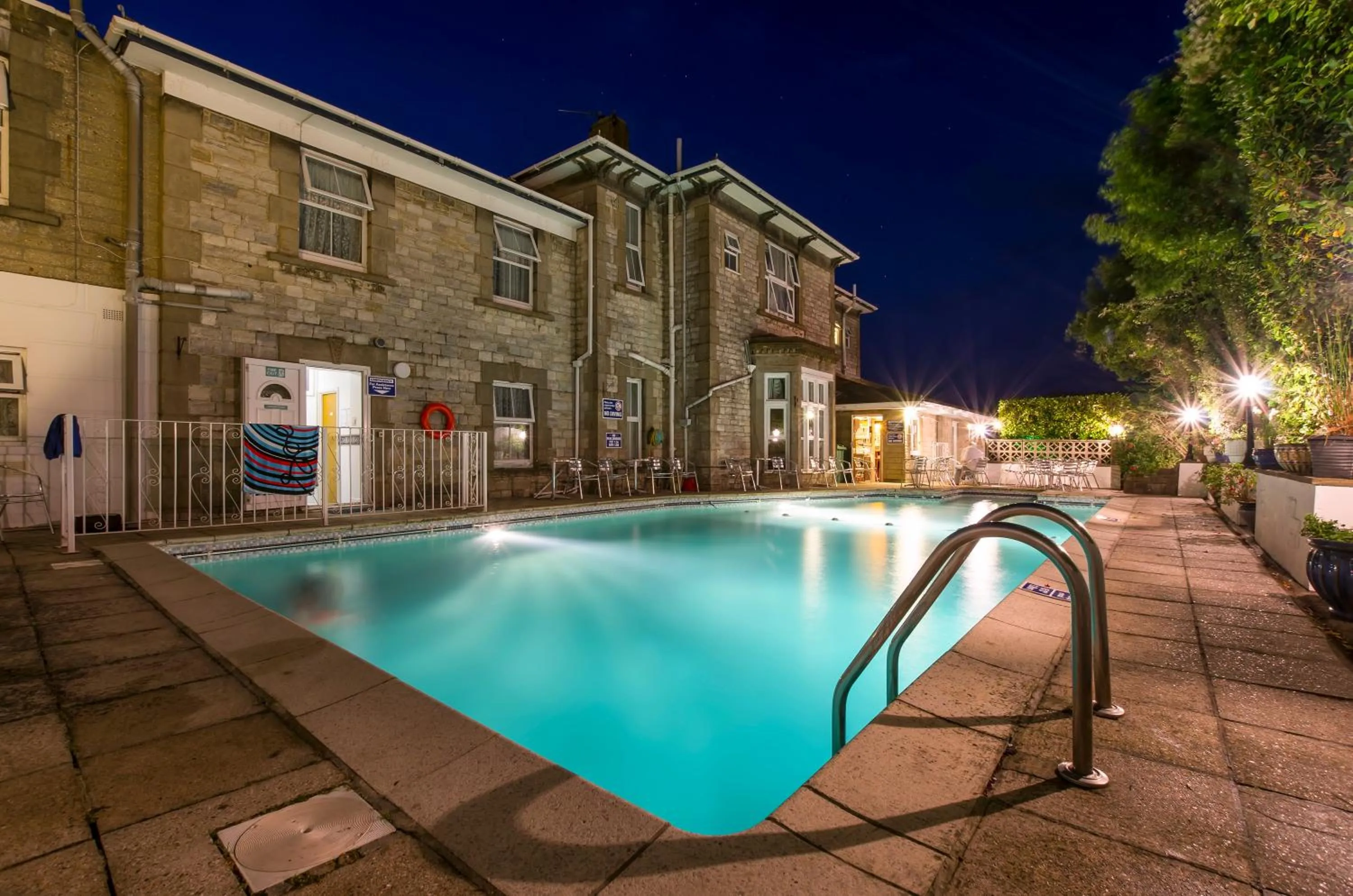 Pool view in The Q Hotel
