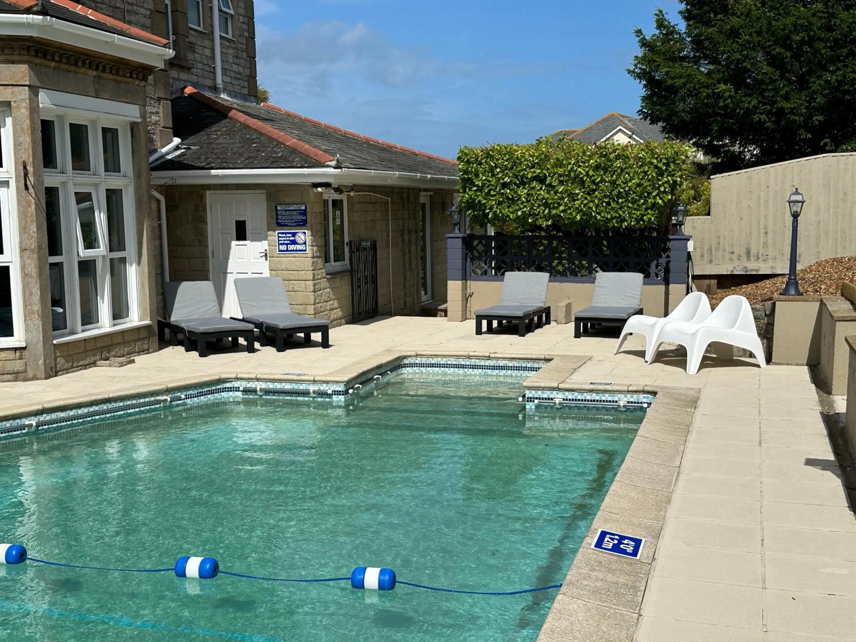 Pool view in The Q Hotel