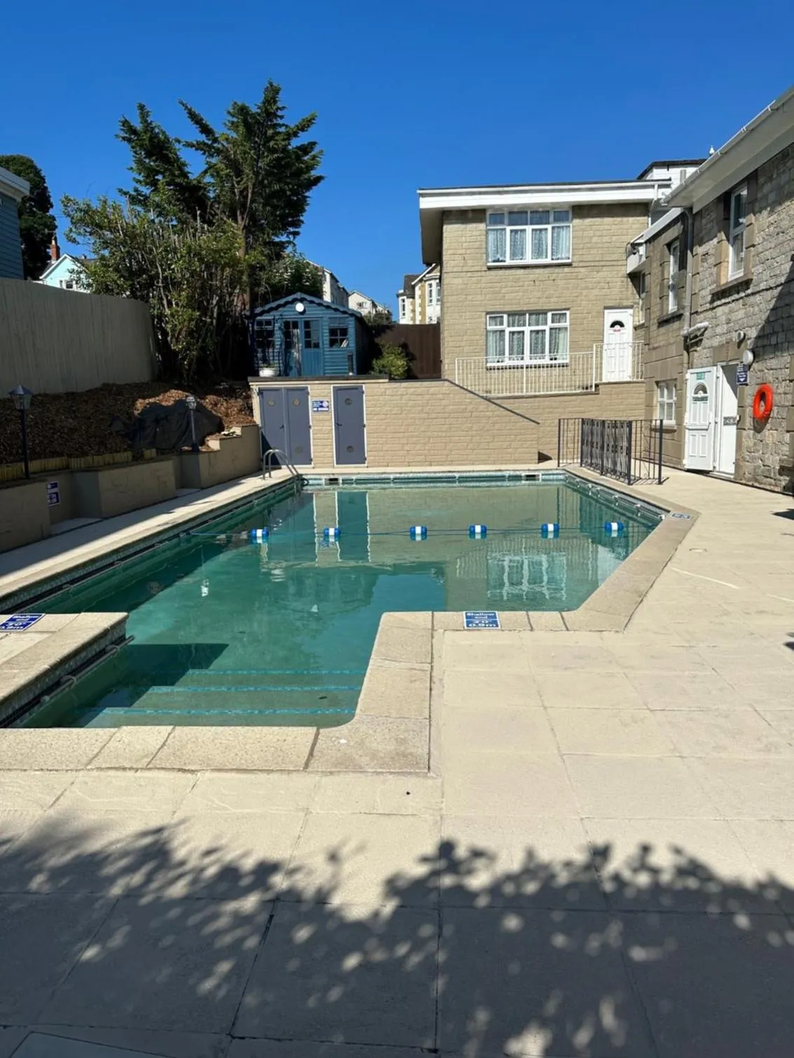Pool view in The Q Hotel