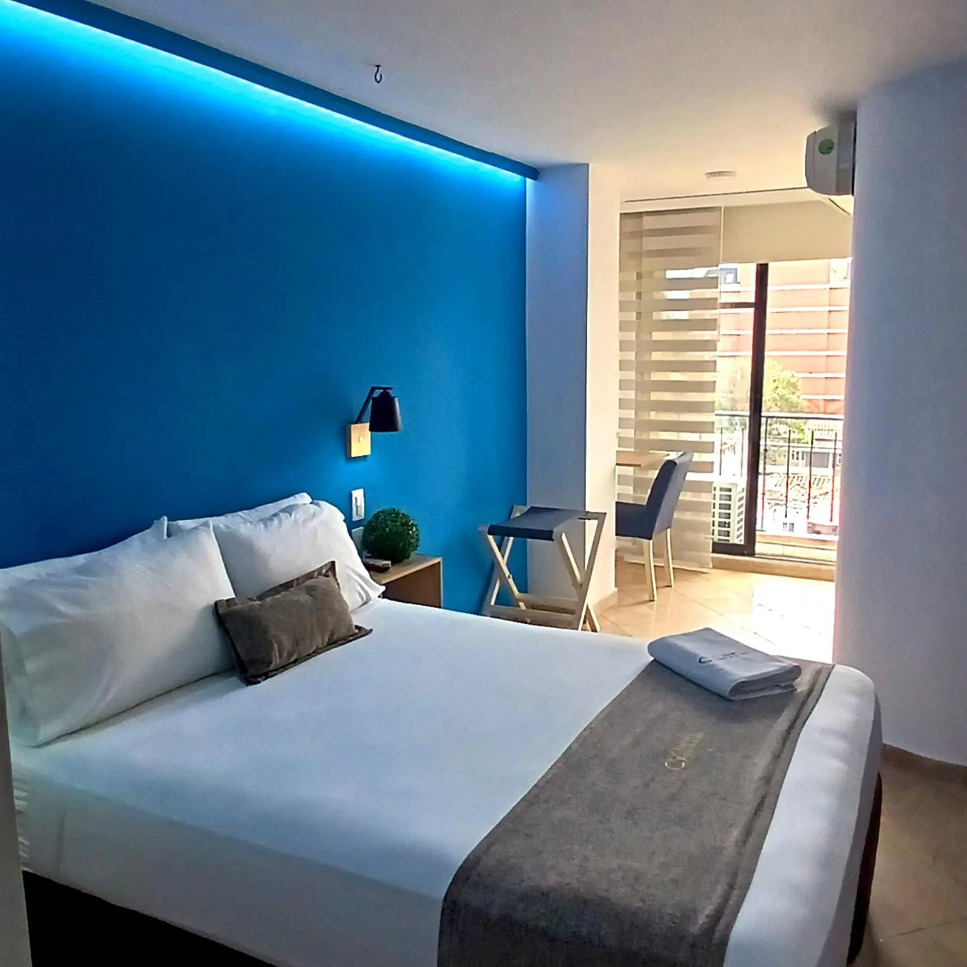 Decorative detail, Bed in Hotel Cabo de la Vela Medellin