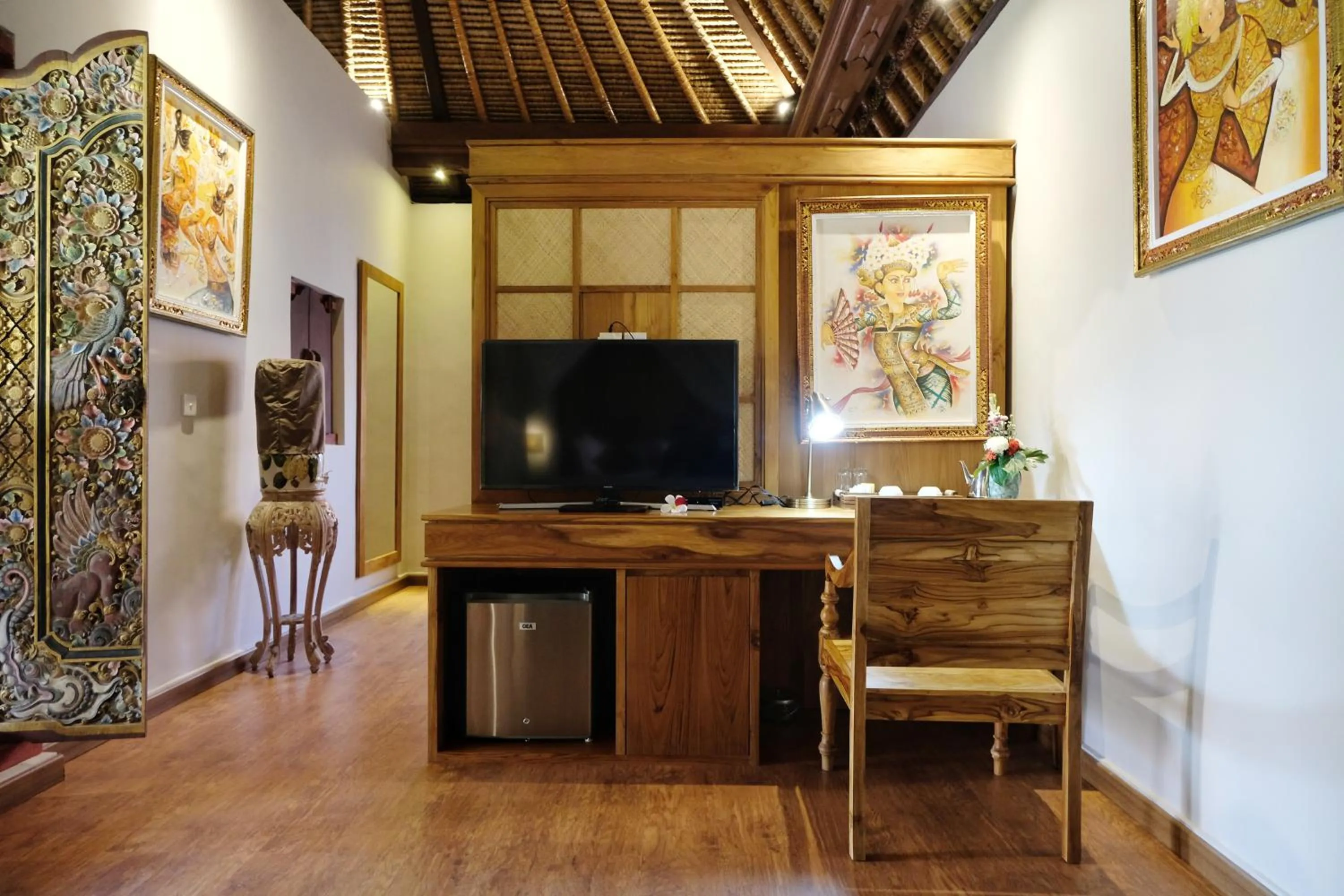 Communal lounge/ TV room in Puri Andong Villa