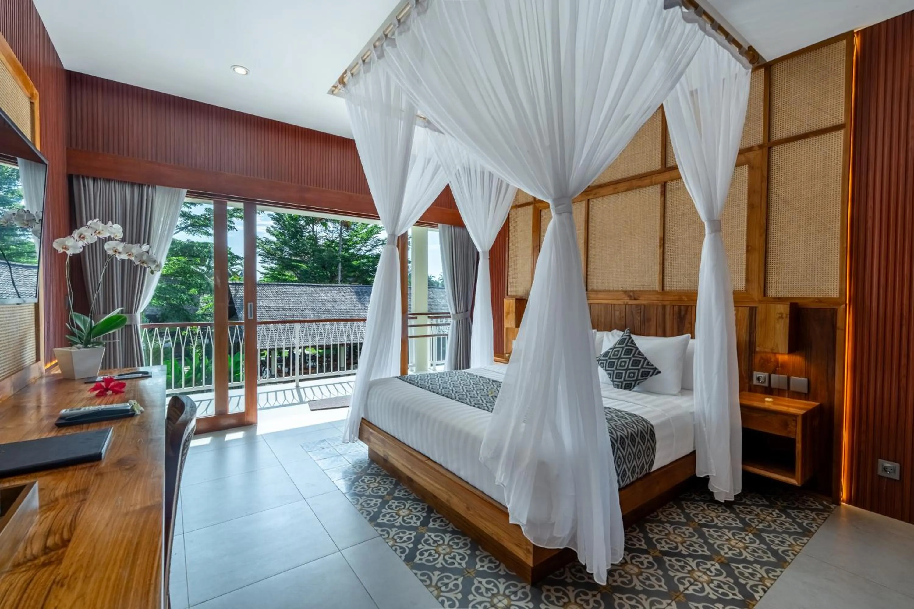 Photo of the whole room, Bed in Puri Andong Villa