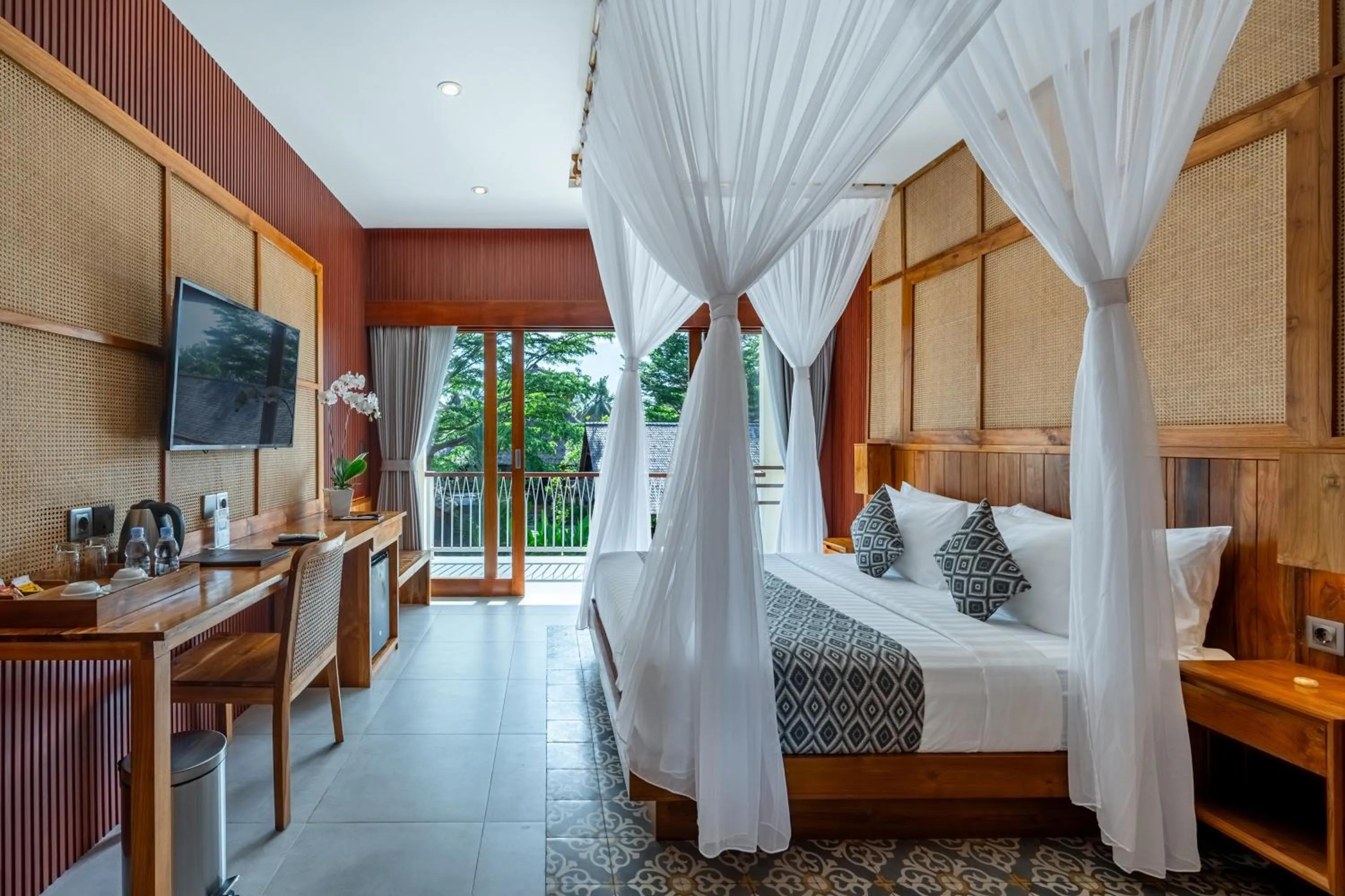 Photo of the whole room, Bed in Puri Andong Villa