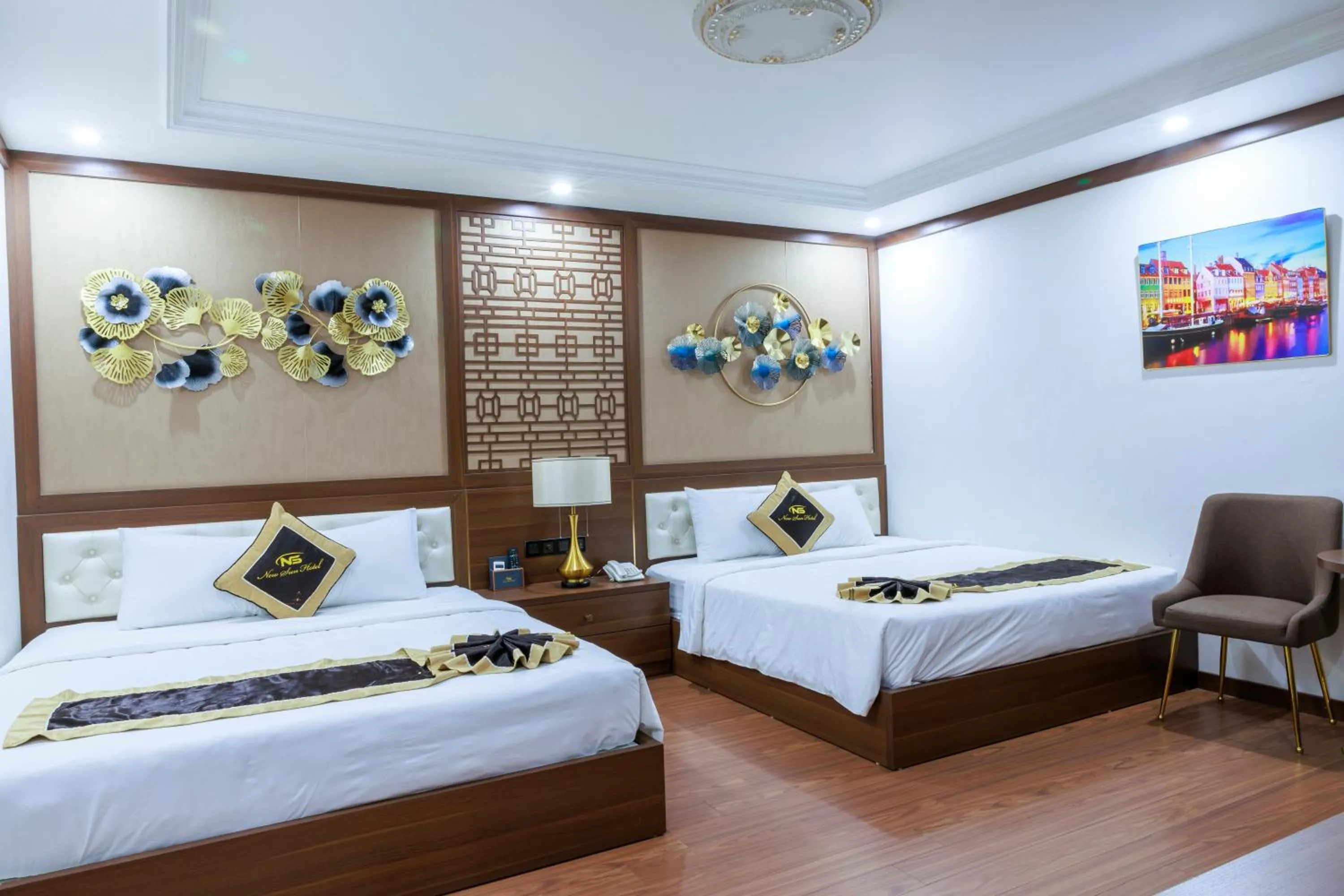 Bedroom, Bed in New Sun Móng Cái Hotel