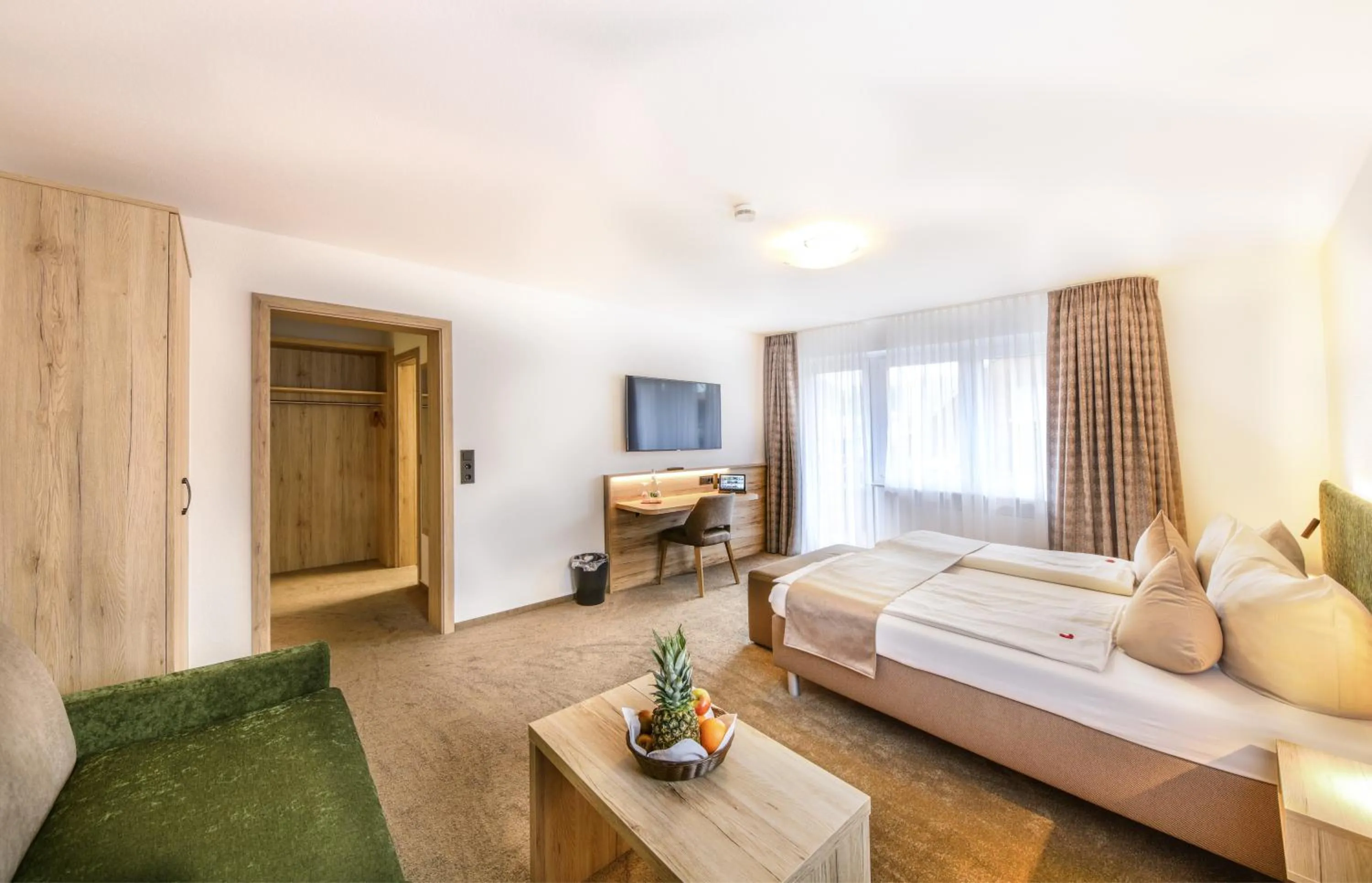 Bedroom, Bed in Hotel Restaurant Schwörer