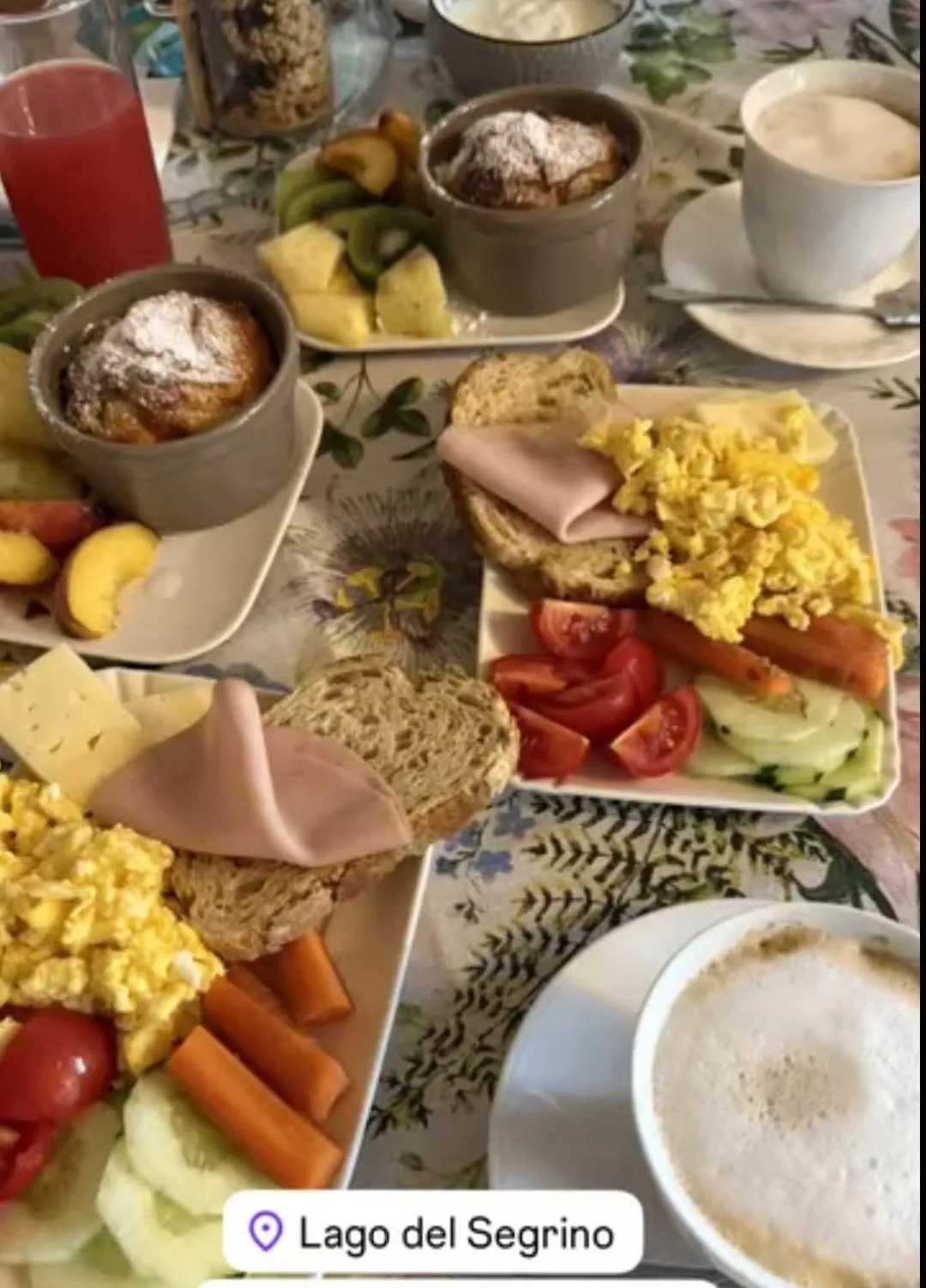 Food and drinks in B&B La Corte del Segrino