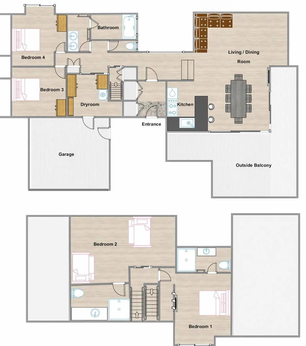 Floor plan in Asagiri Chalet Hakuba