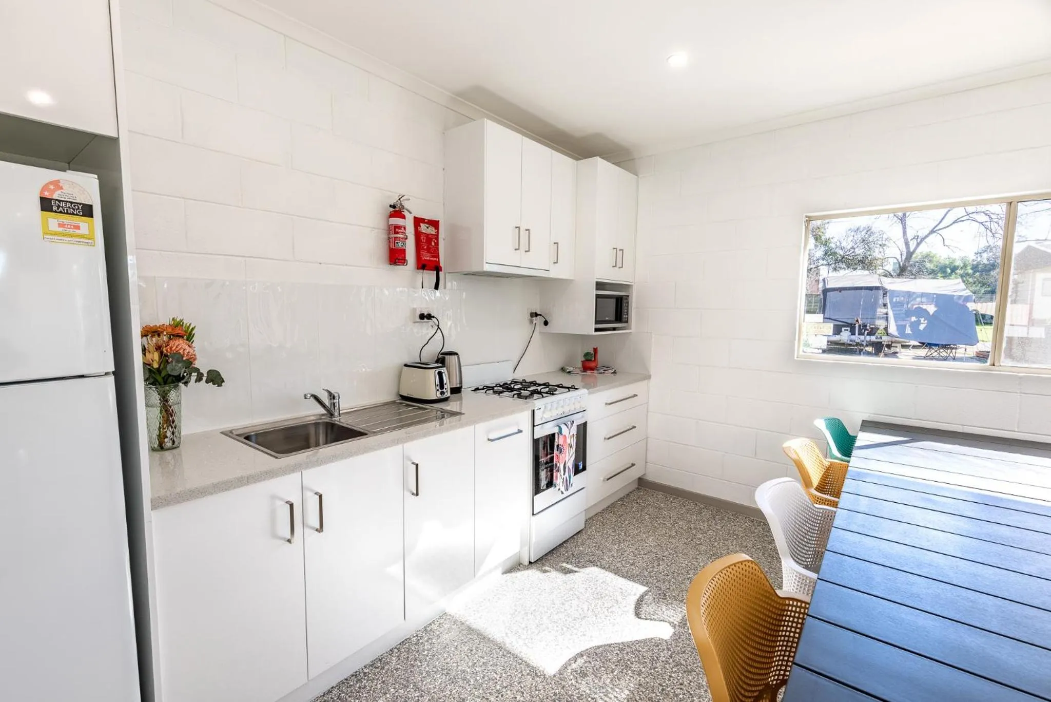 Communal lounge/ TV room in Geelong Holiday Park