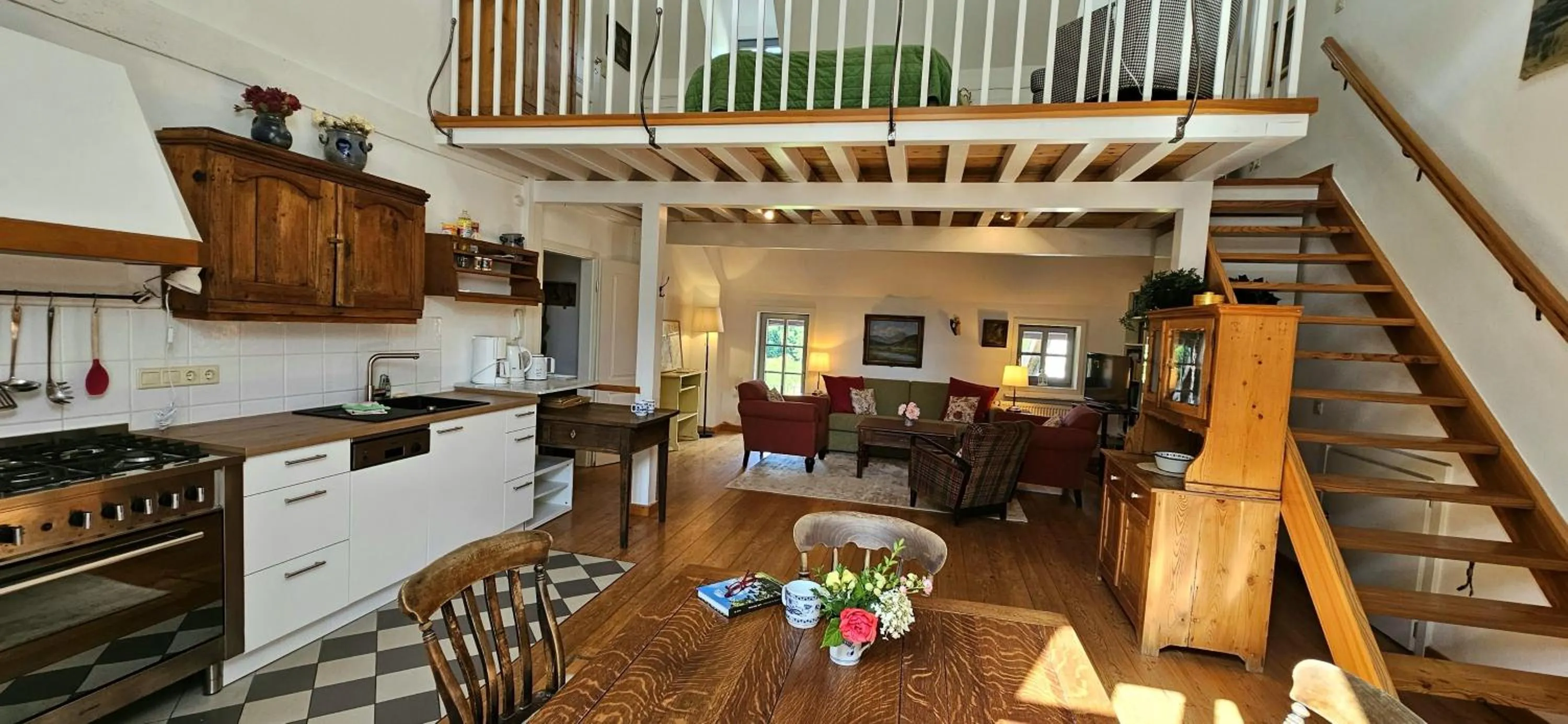 Kitchen or kitchenette in Romantik Hotel Landhaus Bärenmühle