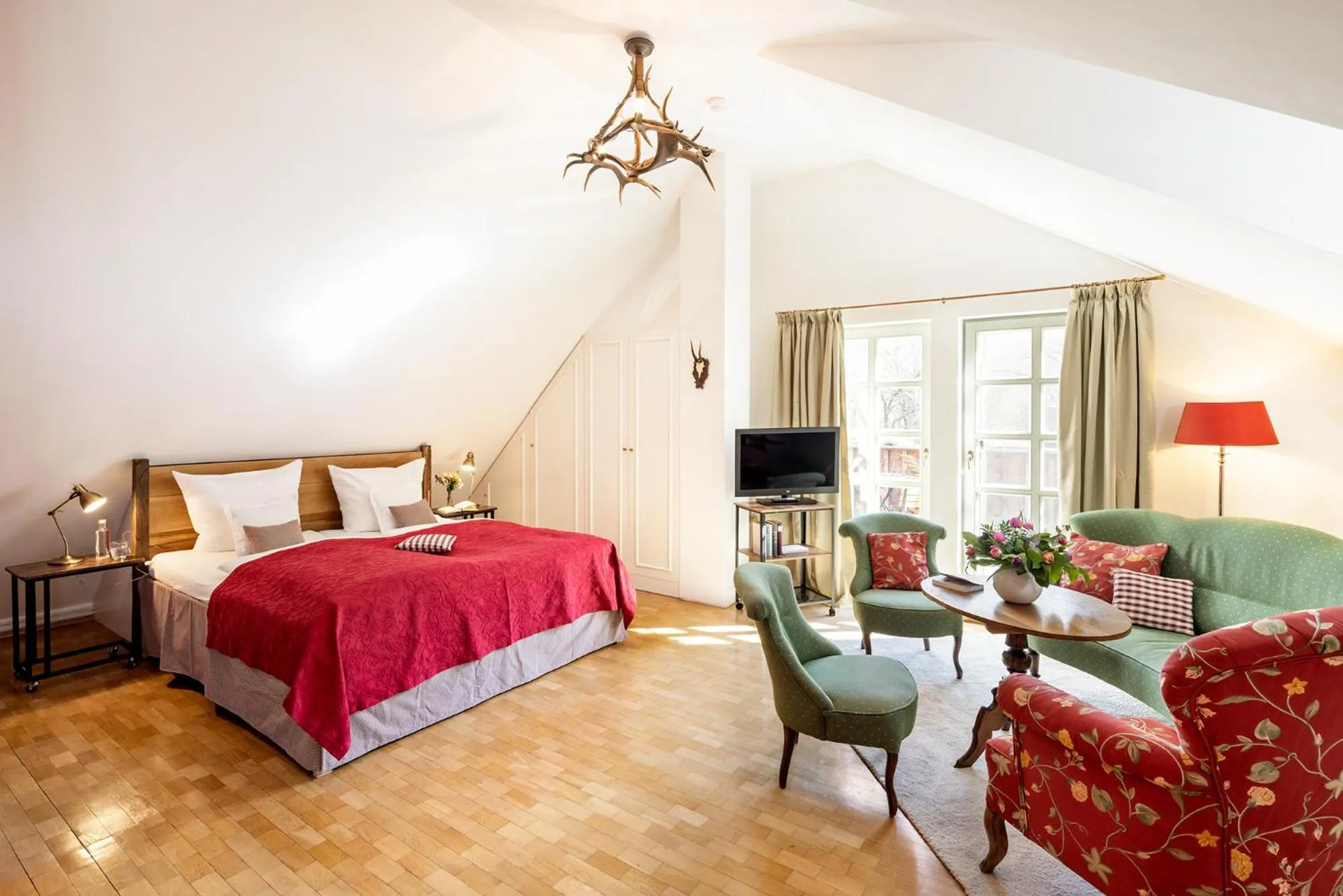 Bed in Romantik Hotel Landhaus Bärenmühle