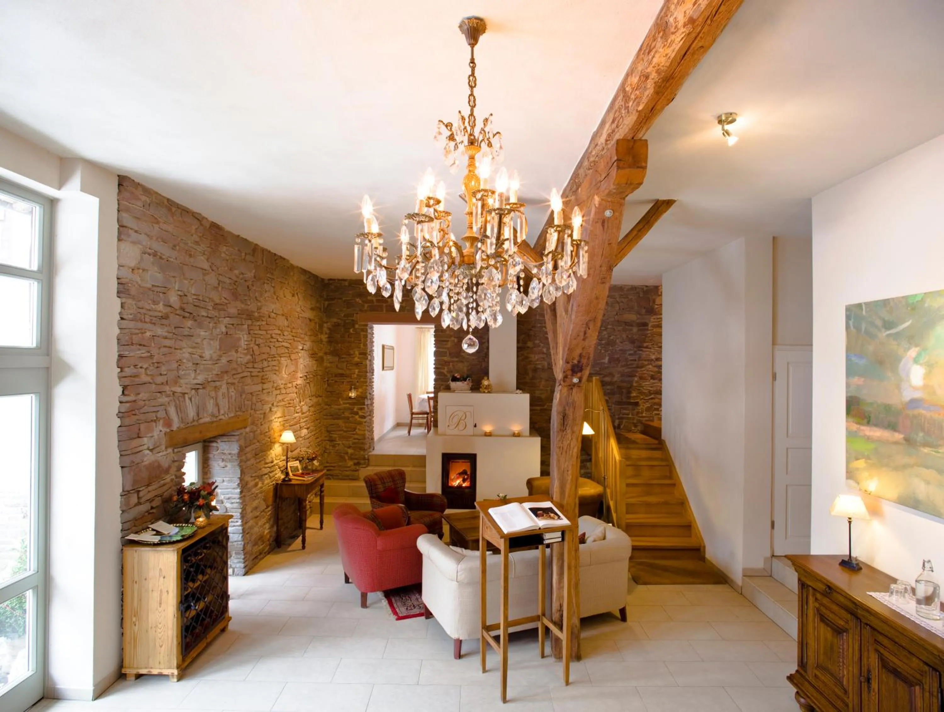 Lobby or reception in Romantik Hotel Landhaus Bärenmühle