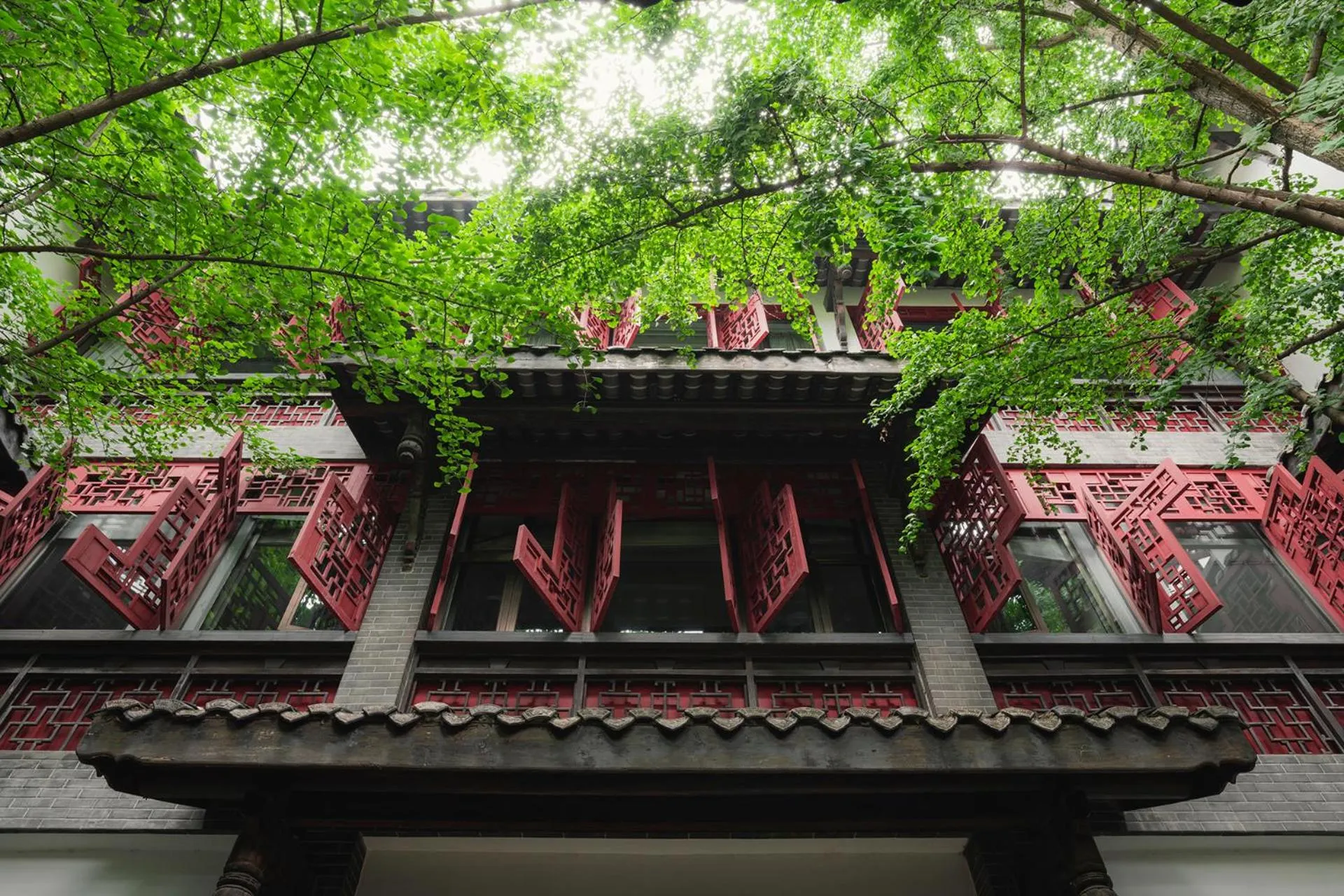 Property building in Diaoyutai Boutique Hotel Chengdu