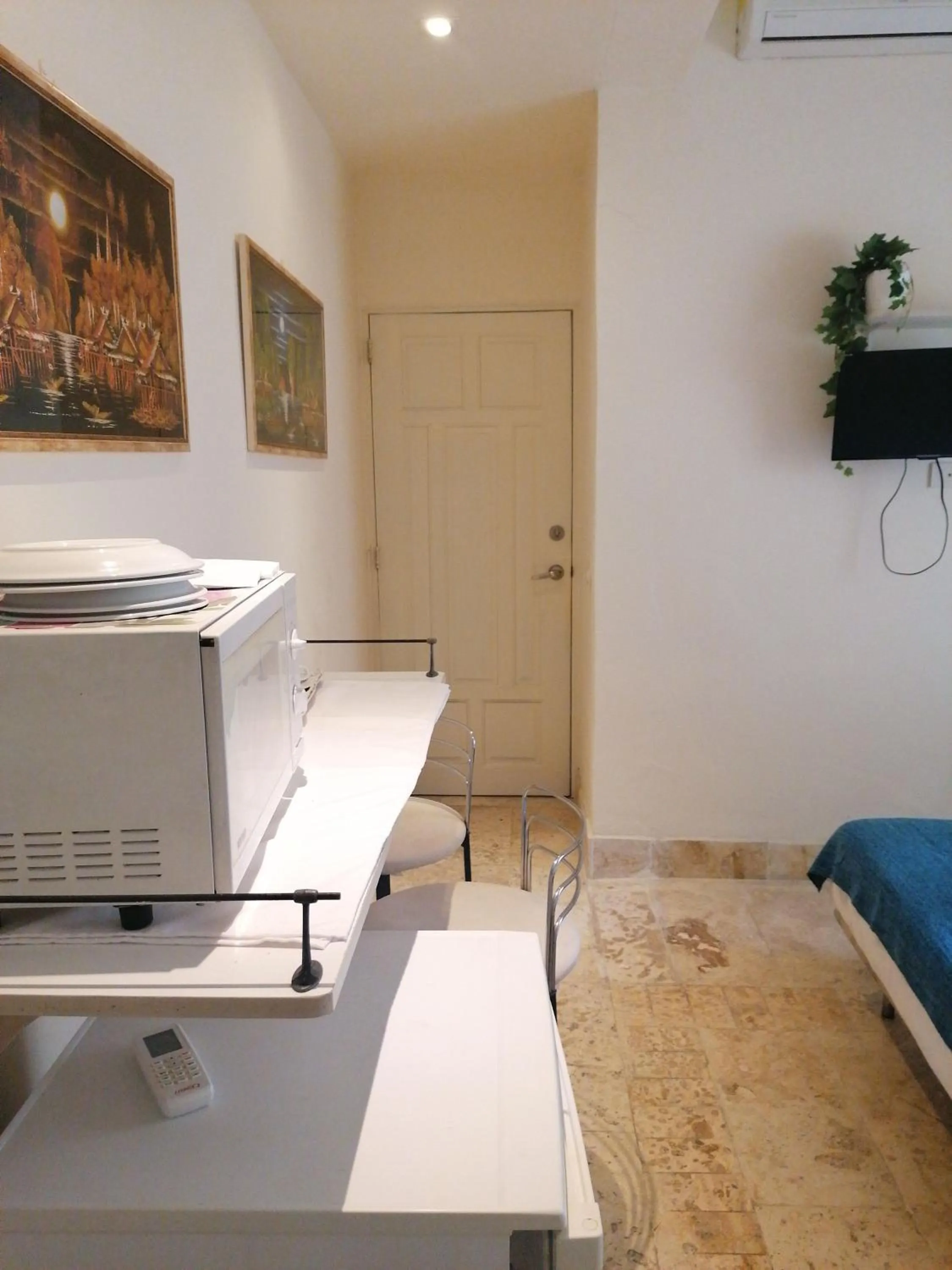 Living room in Private room in the Boca Chica Resort condominium