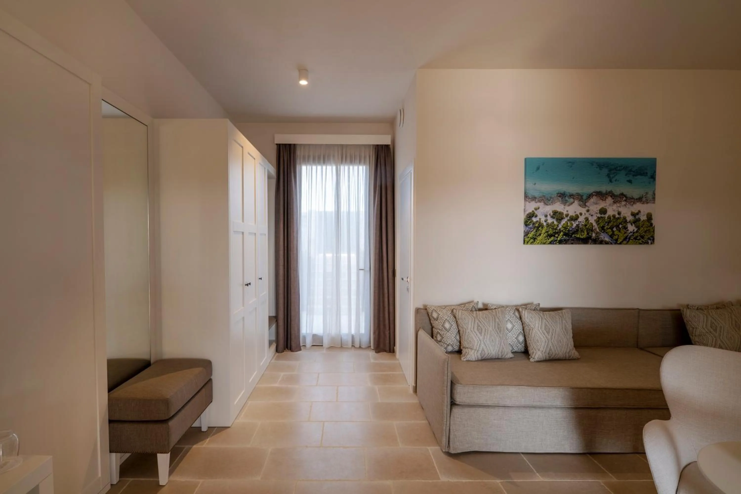 Seating area in Masseria Corsano