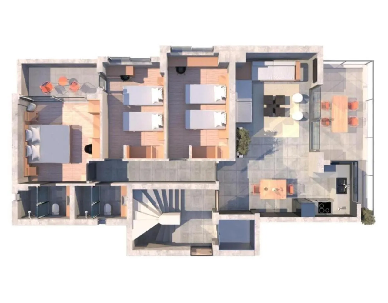 Floor plan in 3 Olive Trees