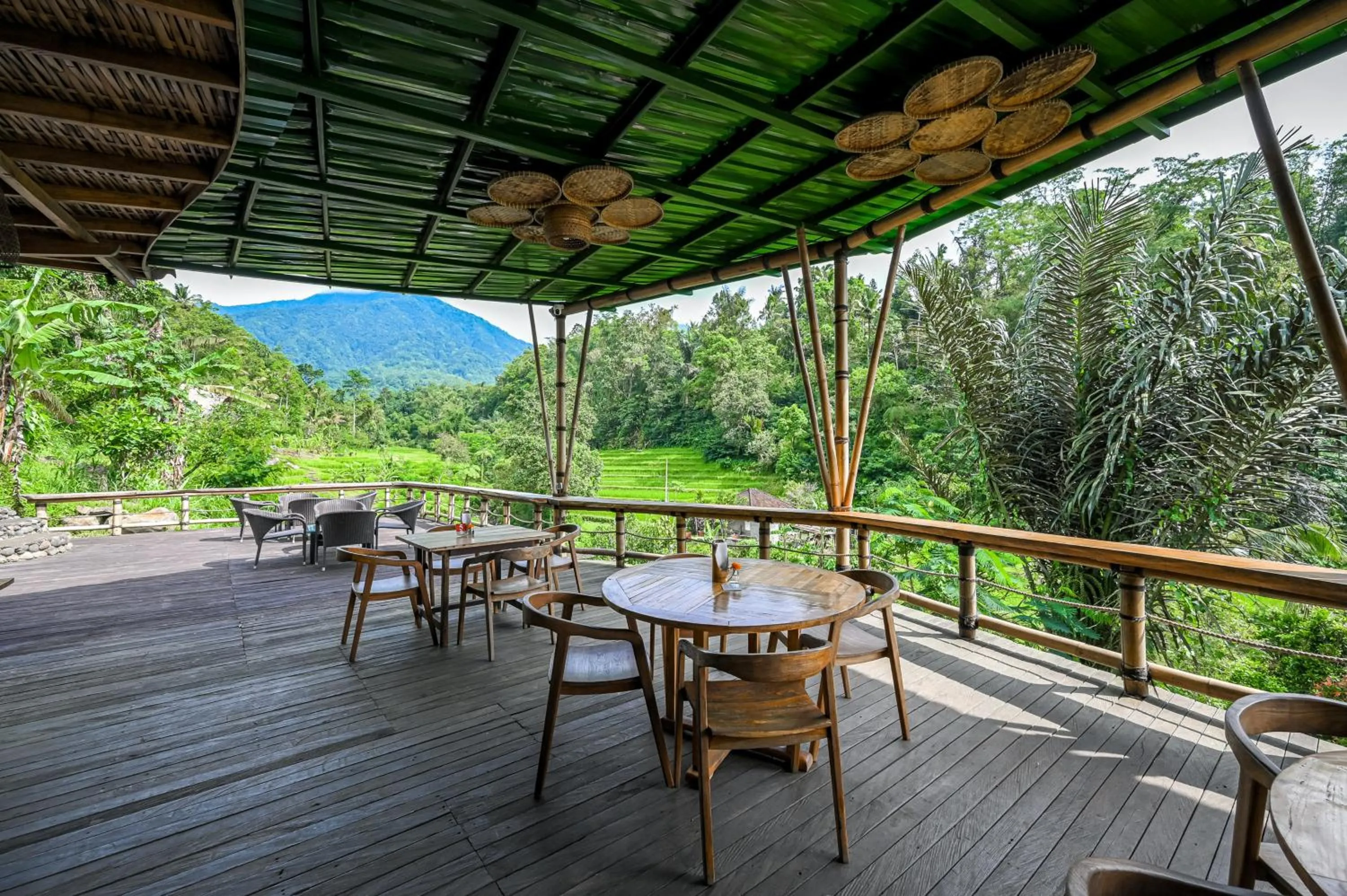 Seating area in Keuma Villa & Resto Jatiluwih by The Lavana
