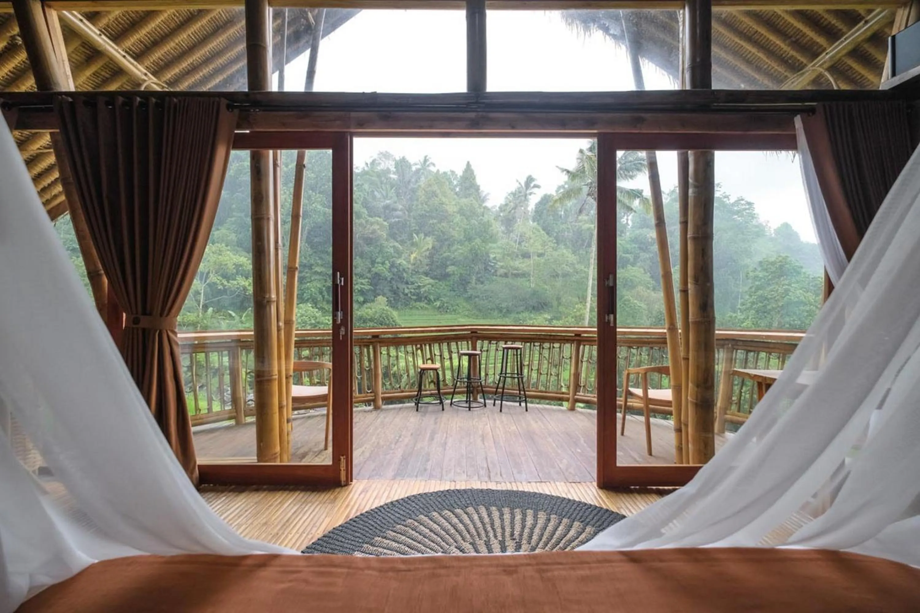 Seating area in Keuma Villa & Resto Jatiluwih by The Lavana