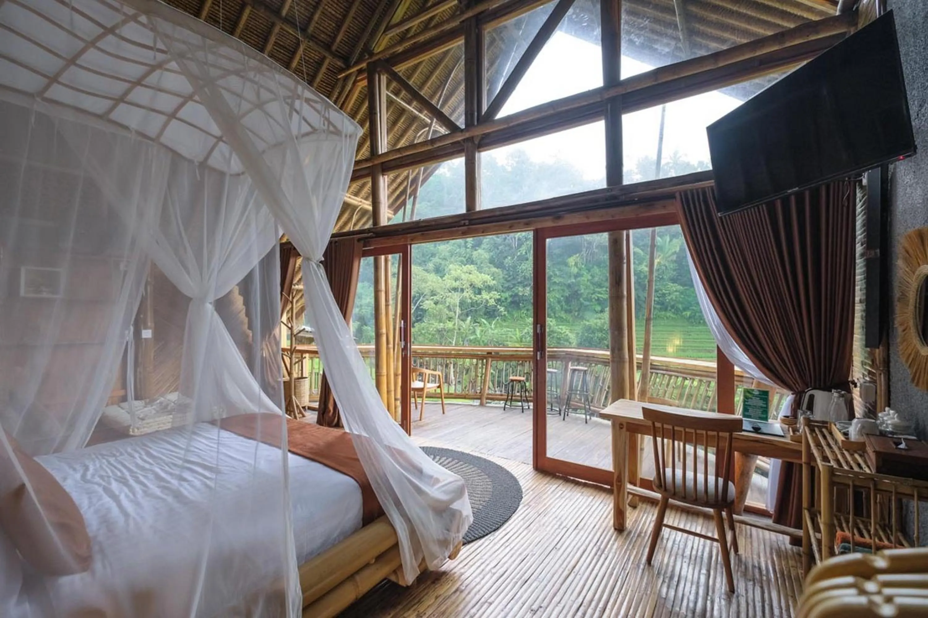 Bedroom, Bed in Keuma Villa & Resto Jatiluwih by The Lavana