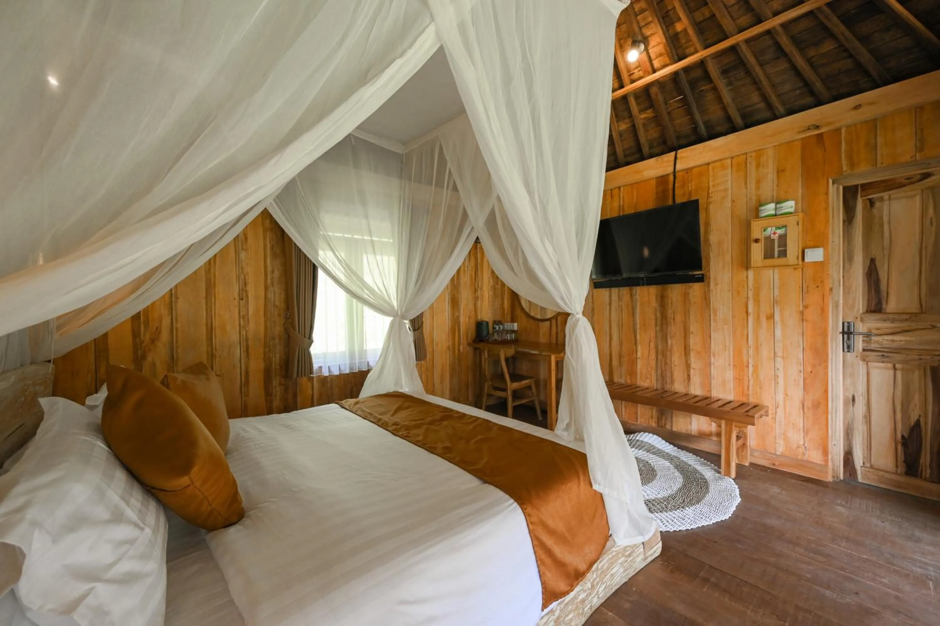 Bedroom, Bed in Keuma Villa & Resto Jatiluwih by The Lavana