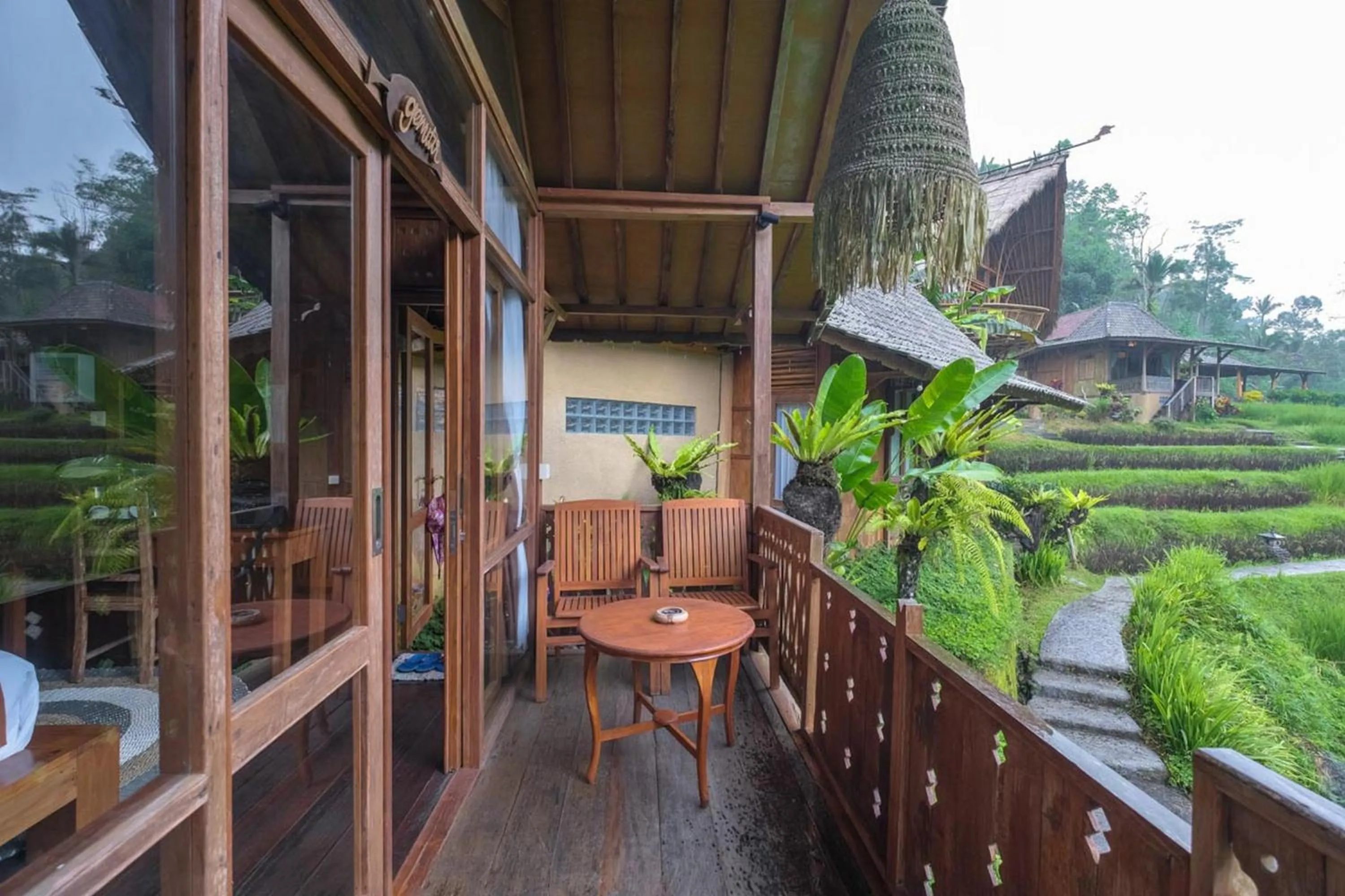 Seating area in Keuma Villa & Resto Jatiluwih by The Lavana