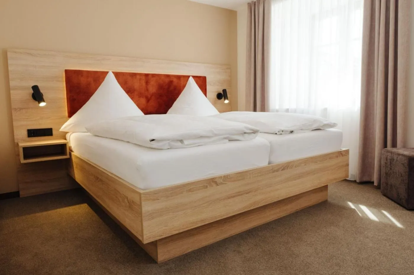 Bed in Hotel Sixt
