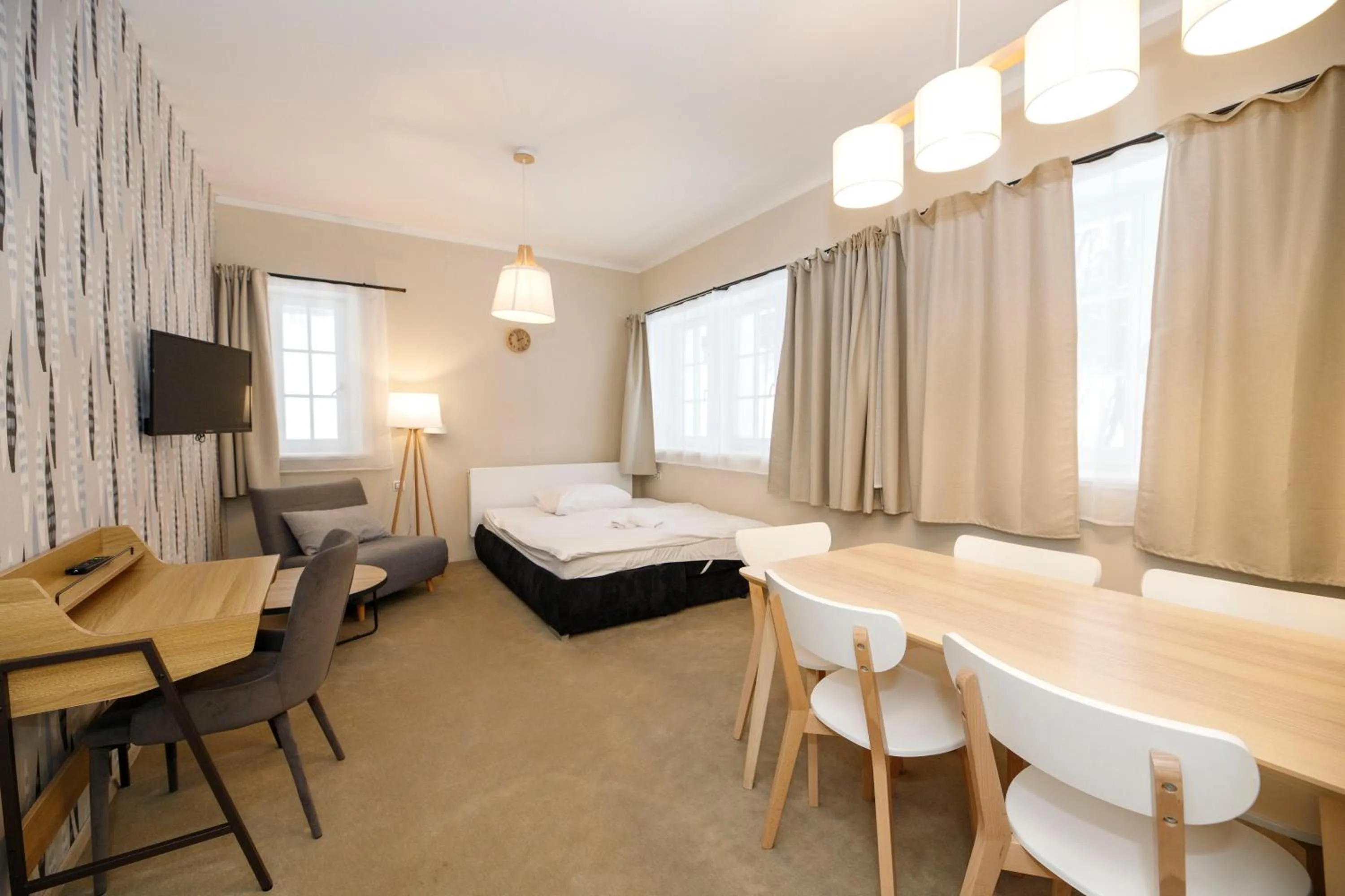 Living room, Bed in Aparthotel Panorama