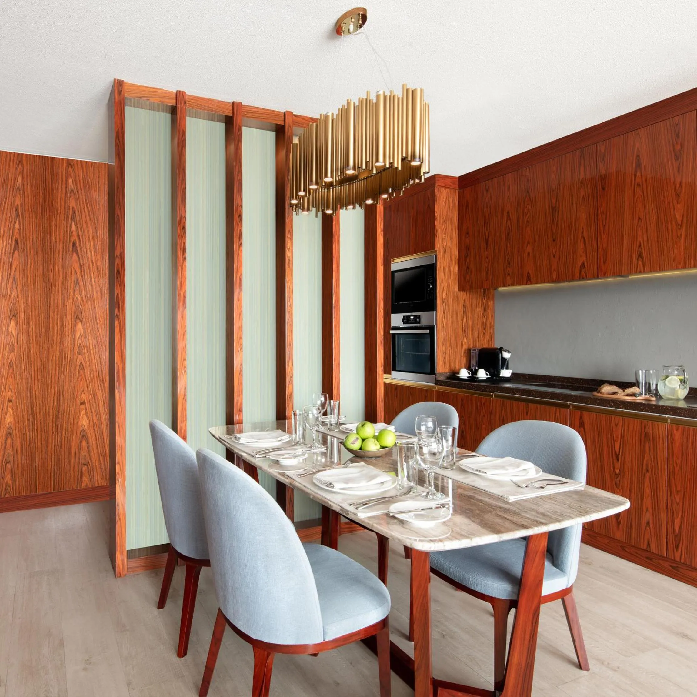 Dining area in The Bentley Luxury Hotel & Suites