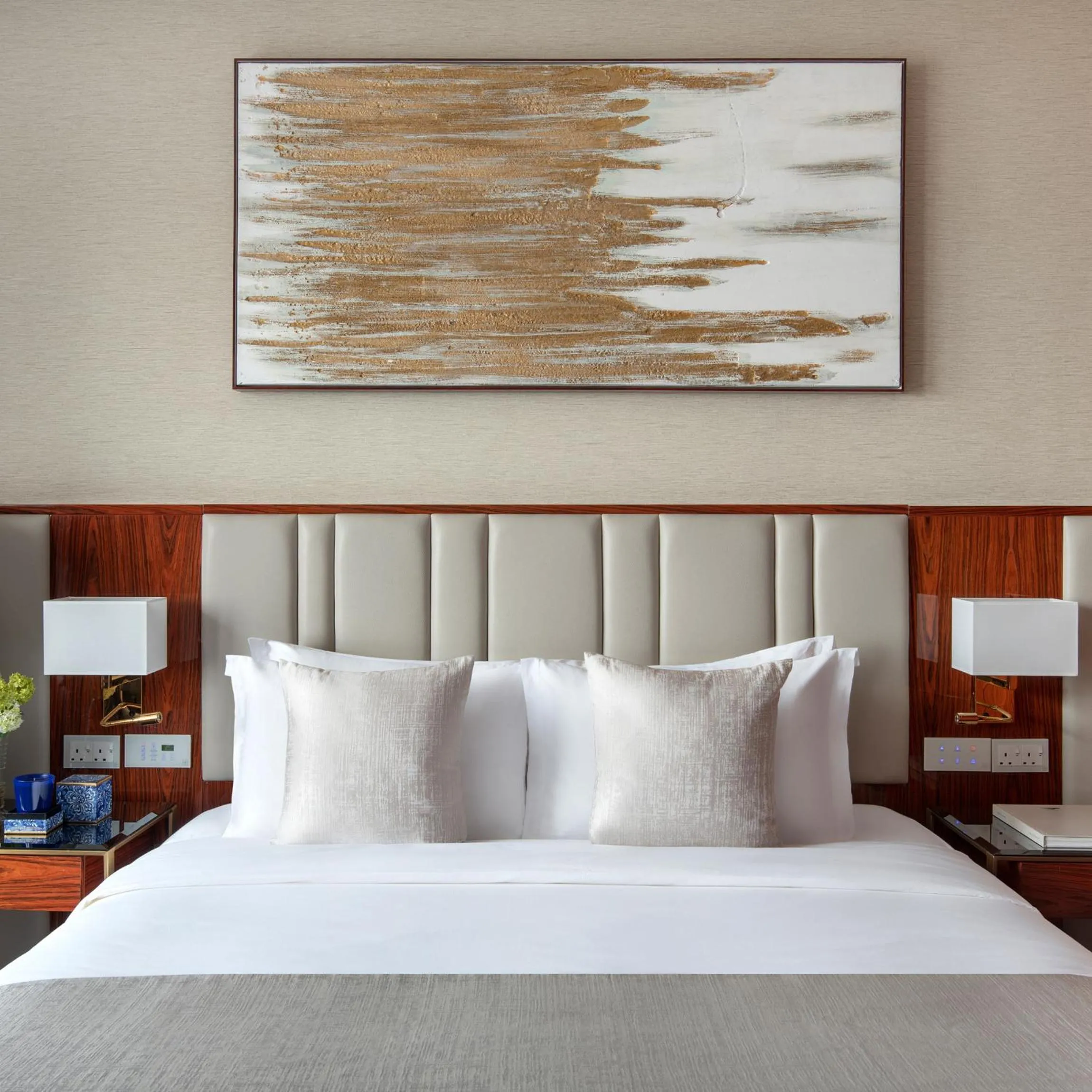 Bed in The Bentley Luxury Hotel & Suites