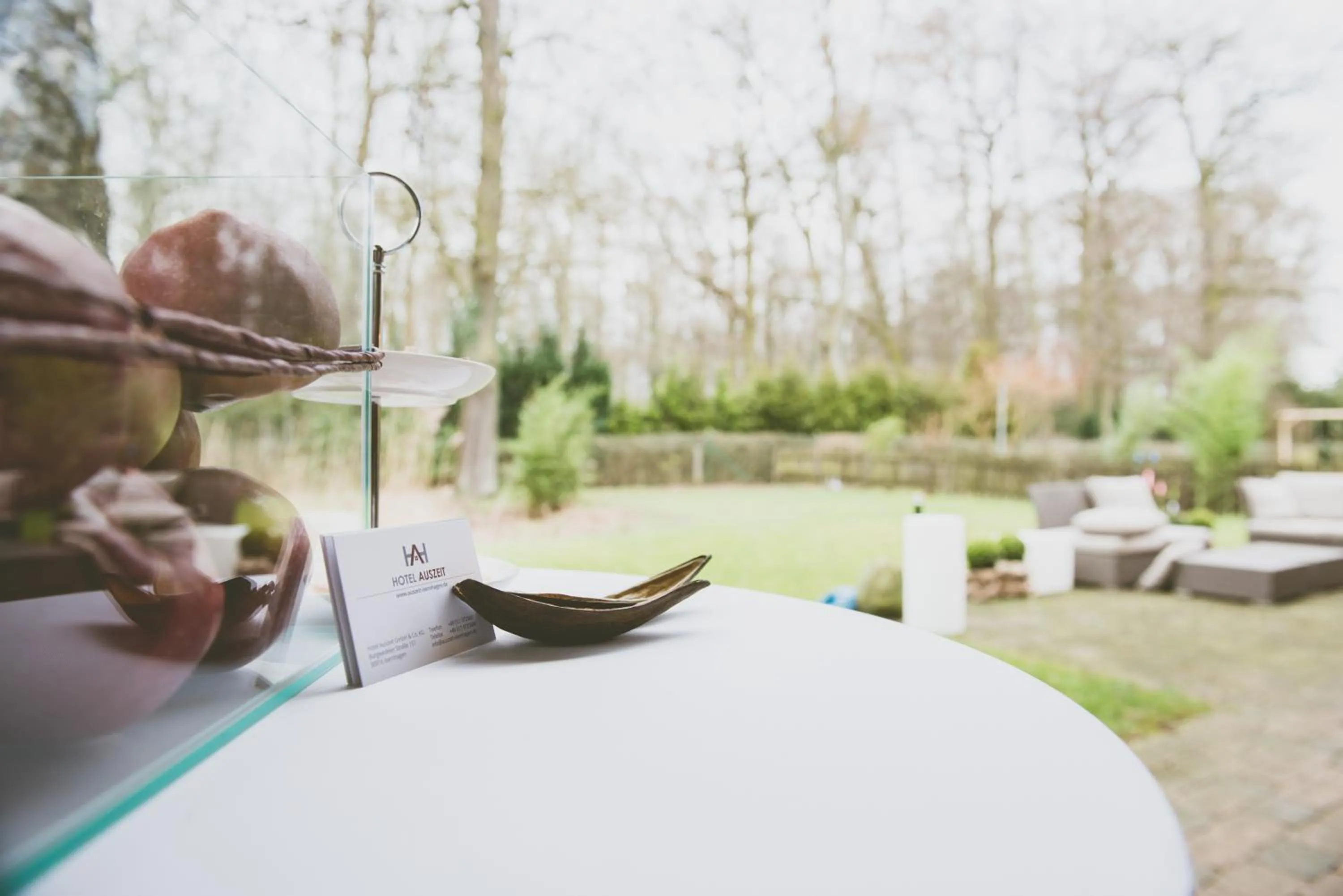 Garden view in Hotel Auszeit