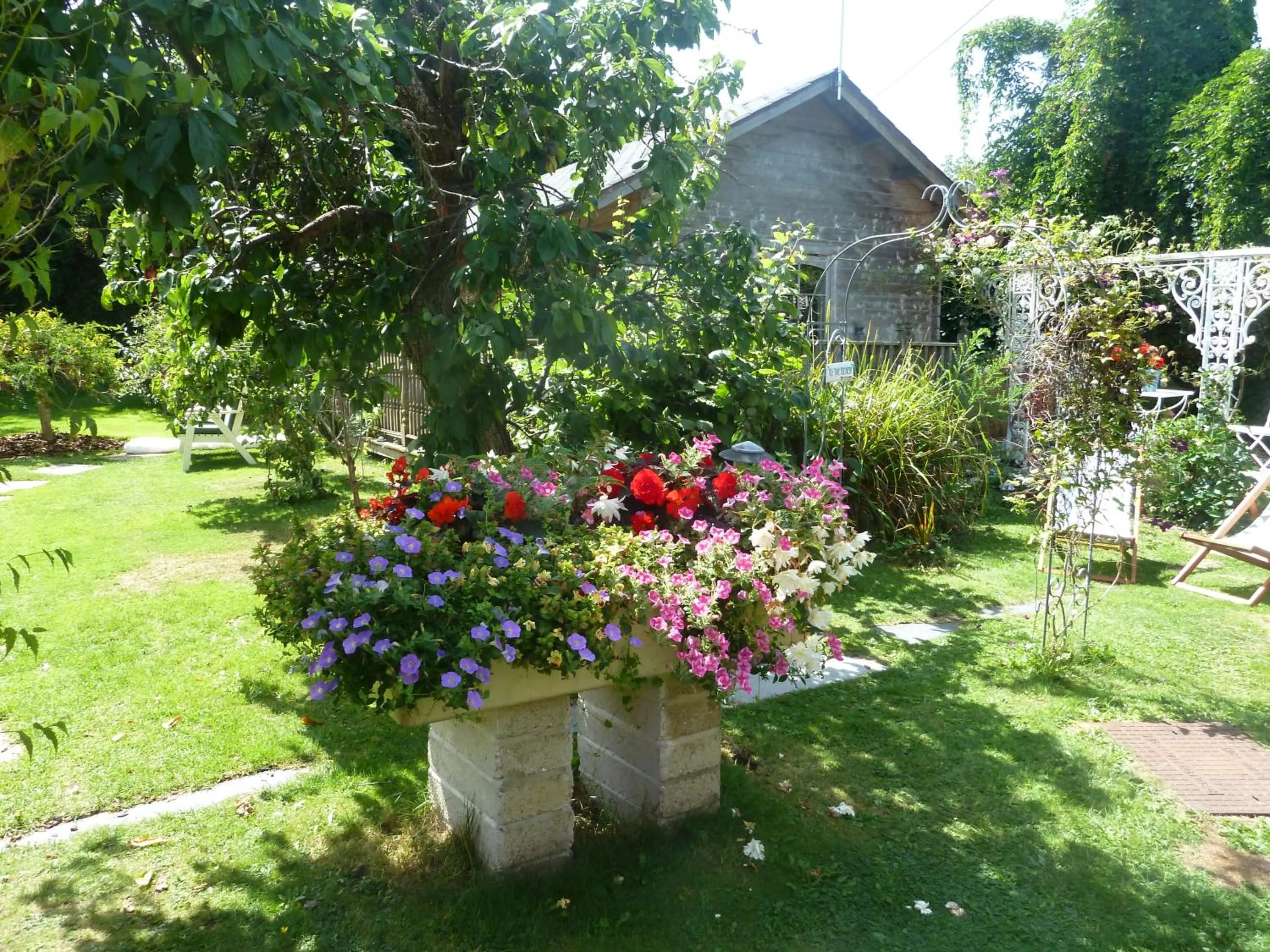 Garden view in Hillside Self Catering