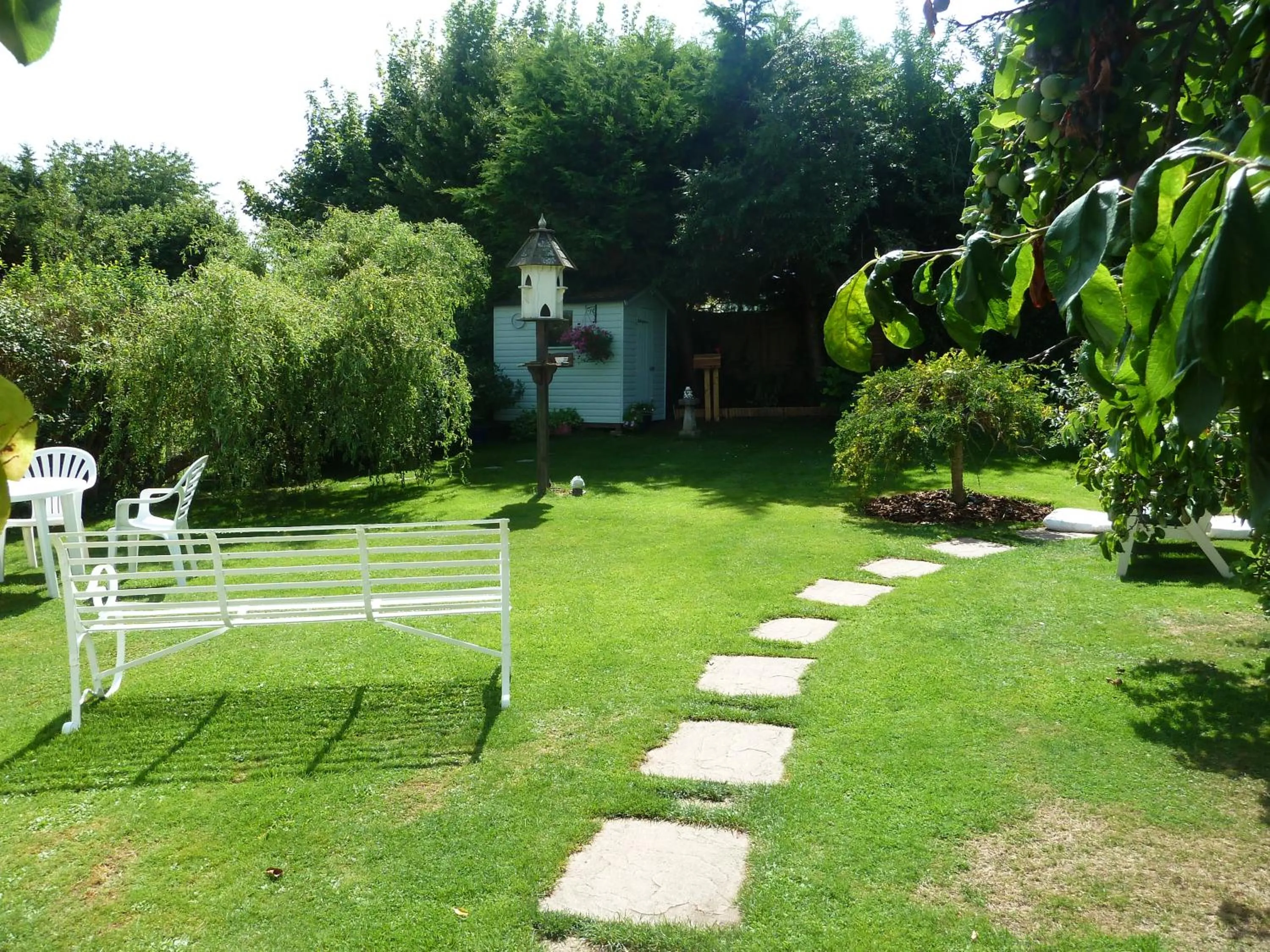 Garden view in Hillside Self Catering