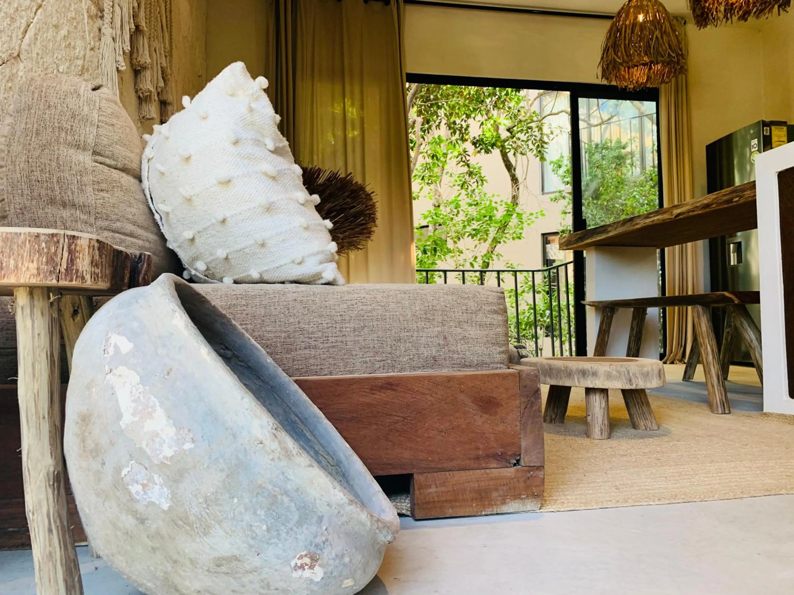 Living room in Vida Boho Apart 16 with special fee to access Hotel Bardo