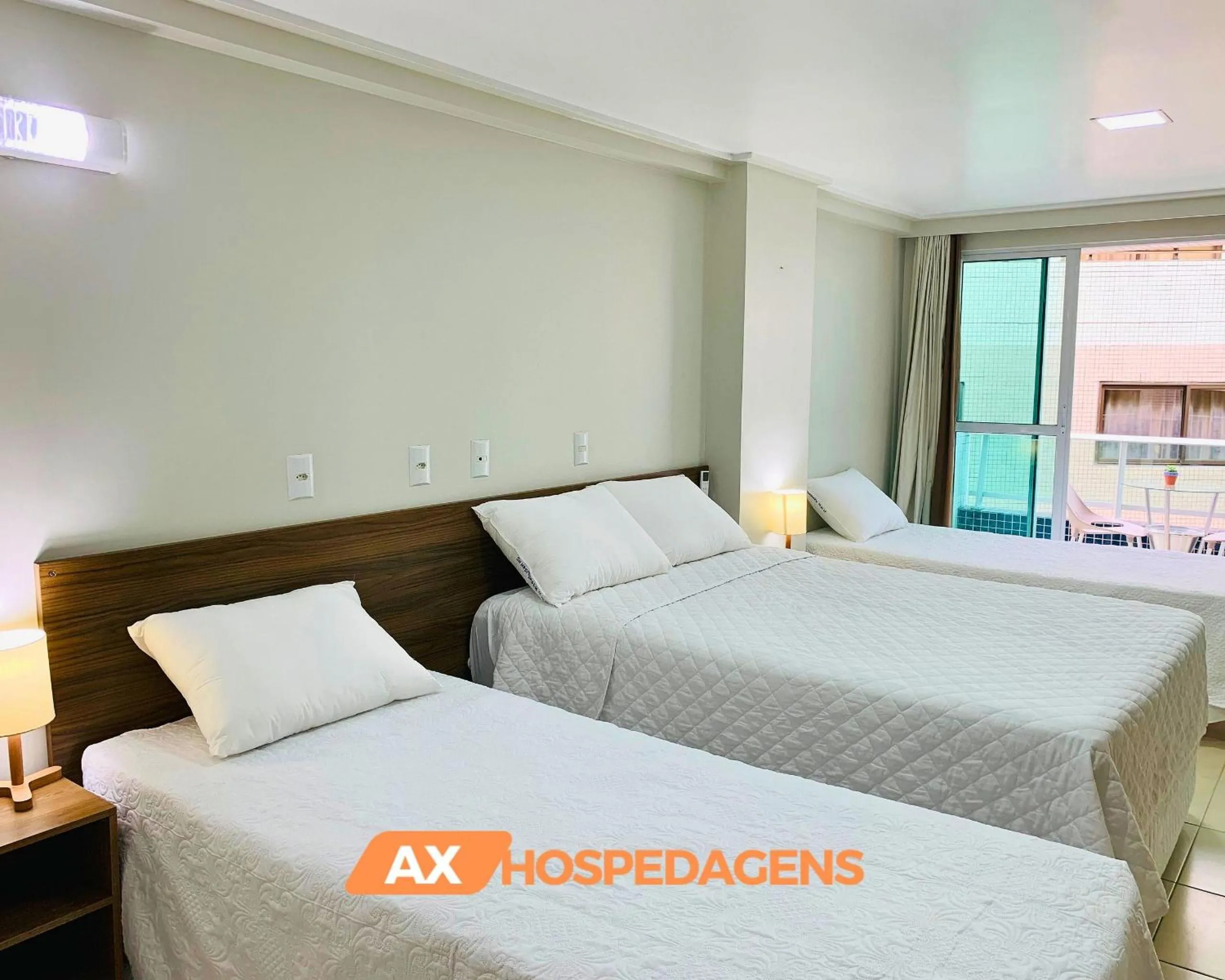 Bed in AX Blue Suítes