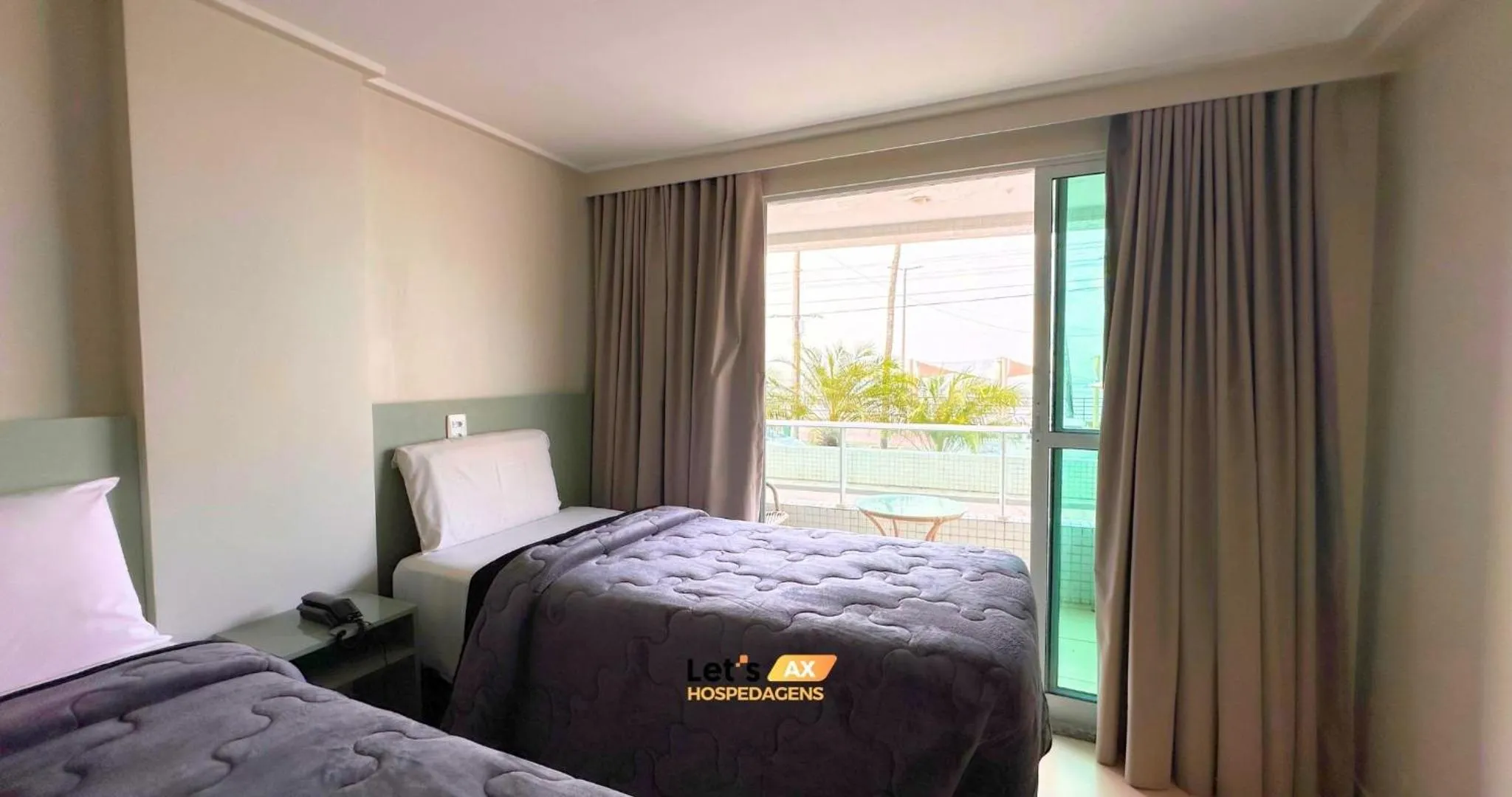 Bed in AX Blue Suítes