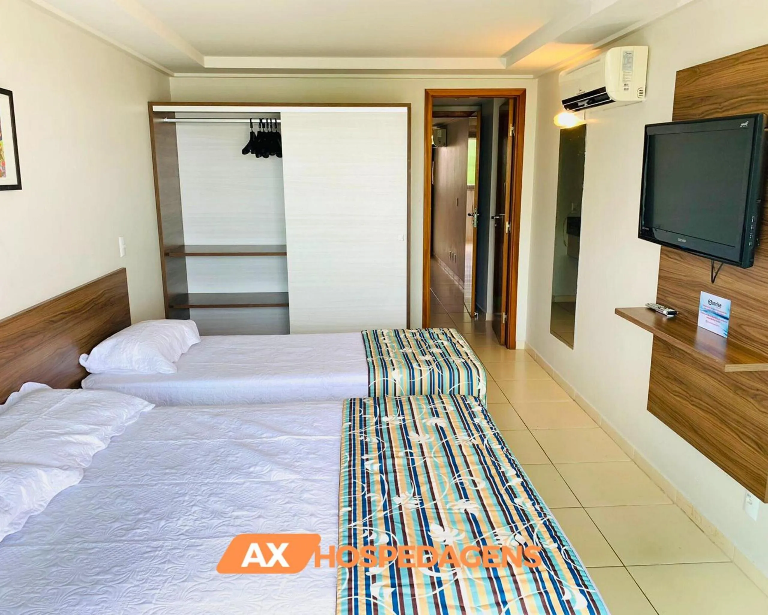 Bed in AX Blue Suítes