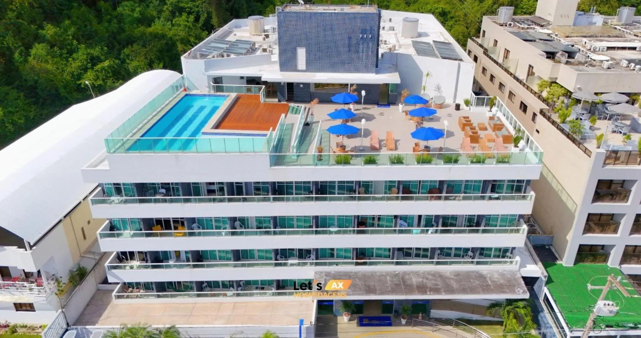 Property building in AX Blue Suítes