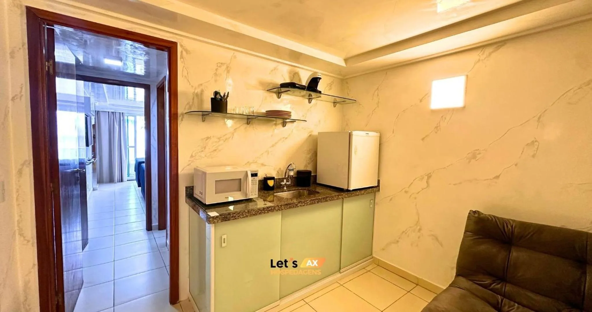 Kitchen or kitchenette in AX Blue Suítes