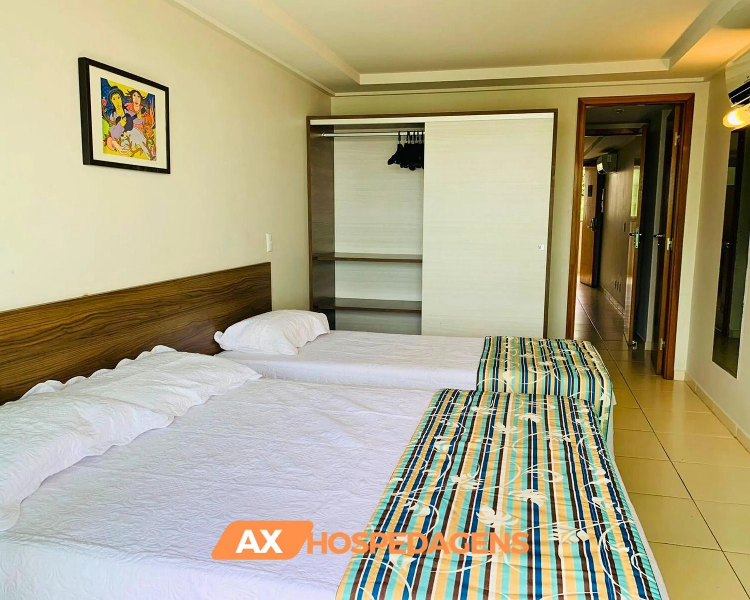 Bed in AX Blue Suítes