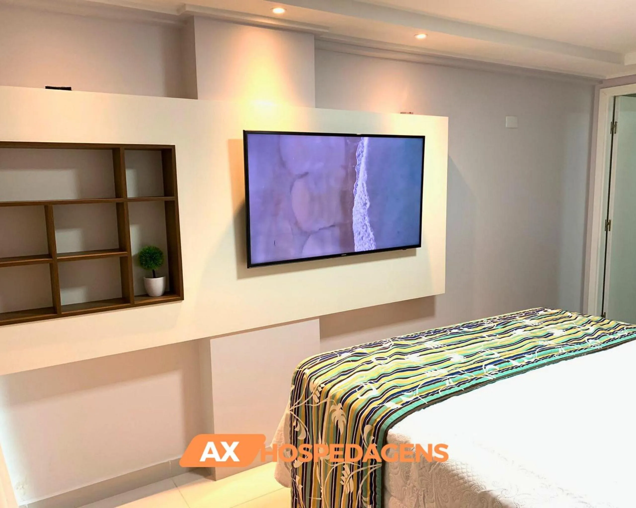 Bed in AX Blue Suítes