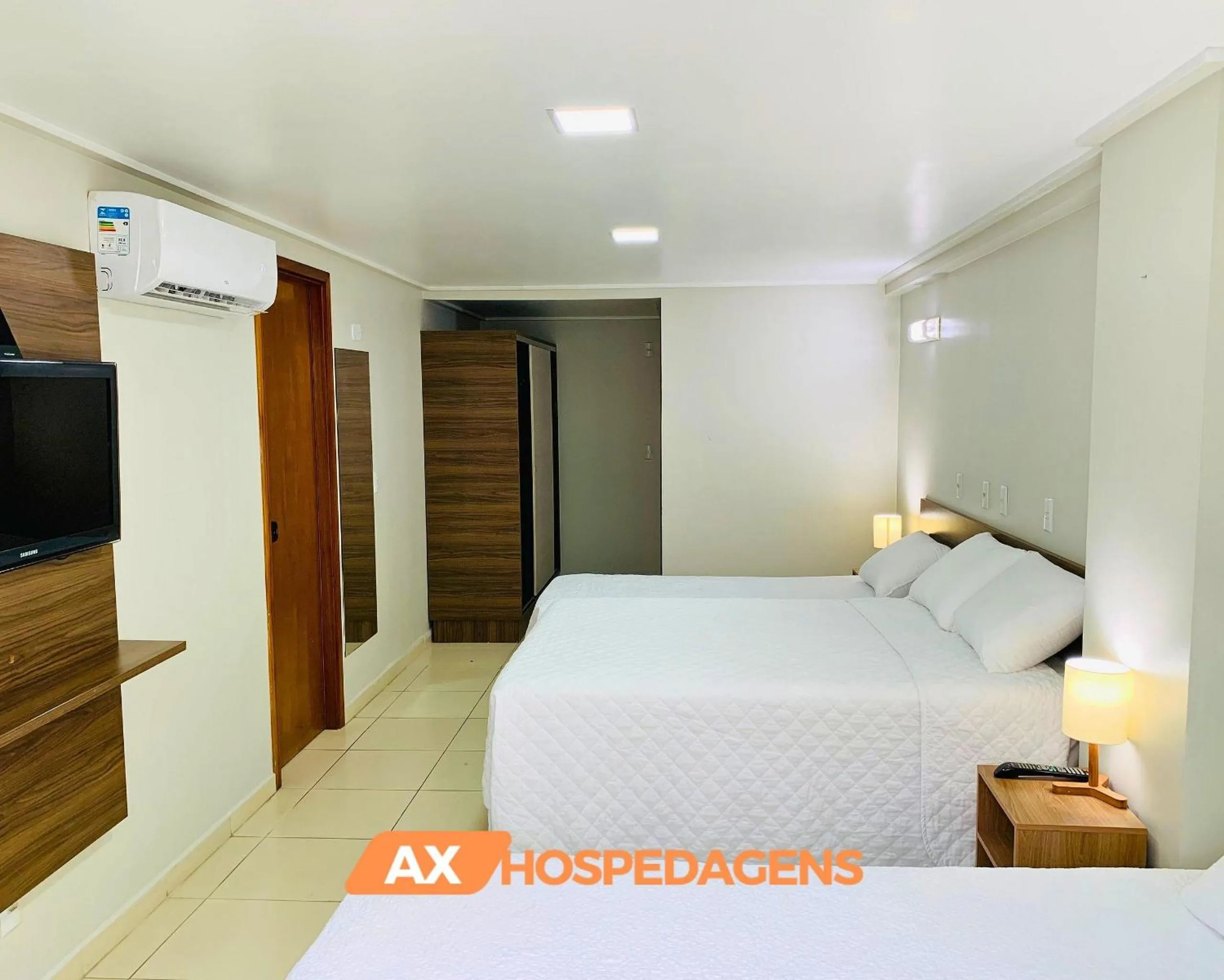 Bed in AX Blue Suítes