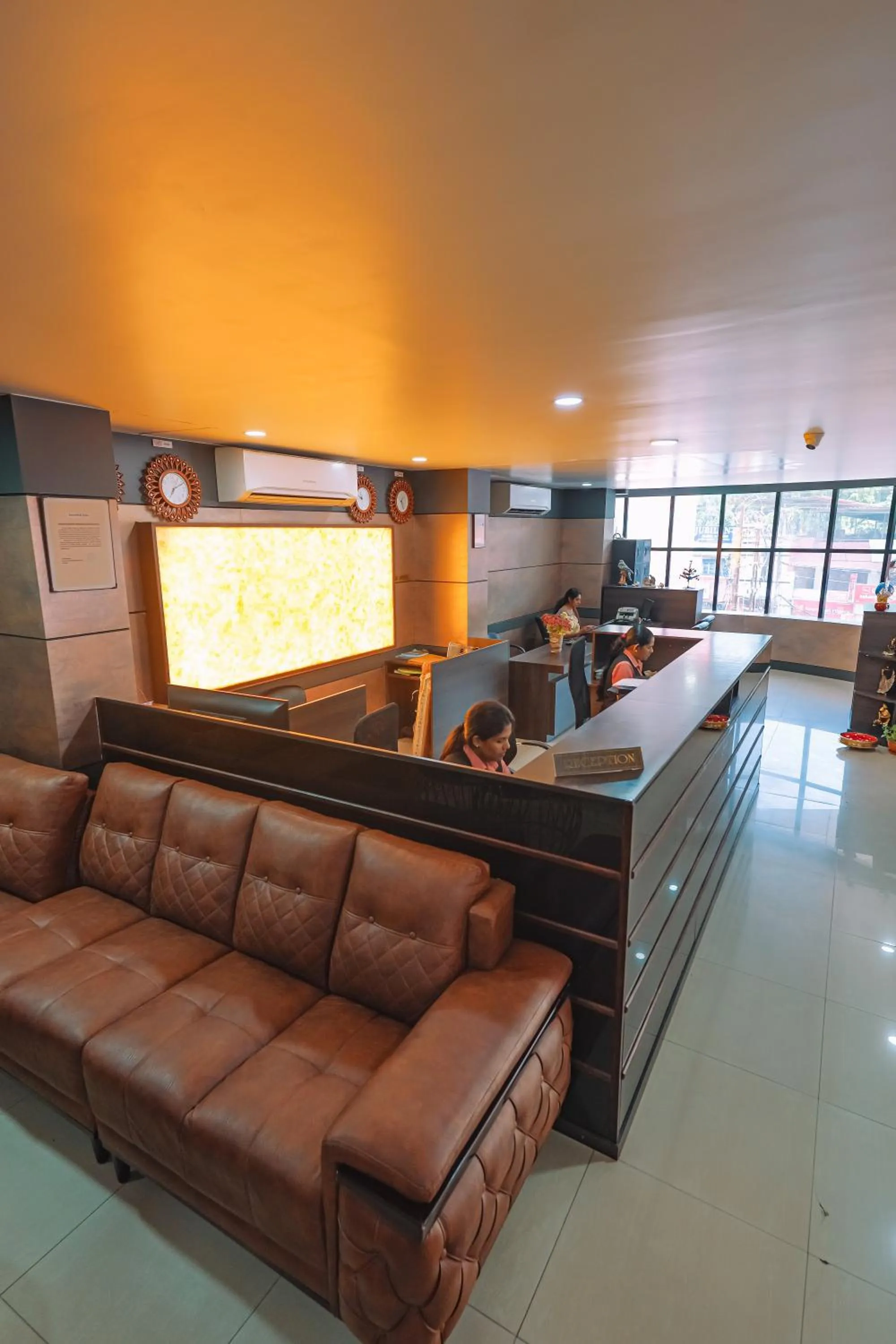 Lobby or reception in CLUB7 HOTEL