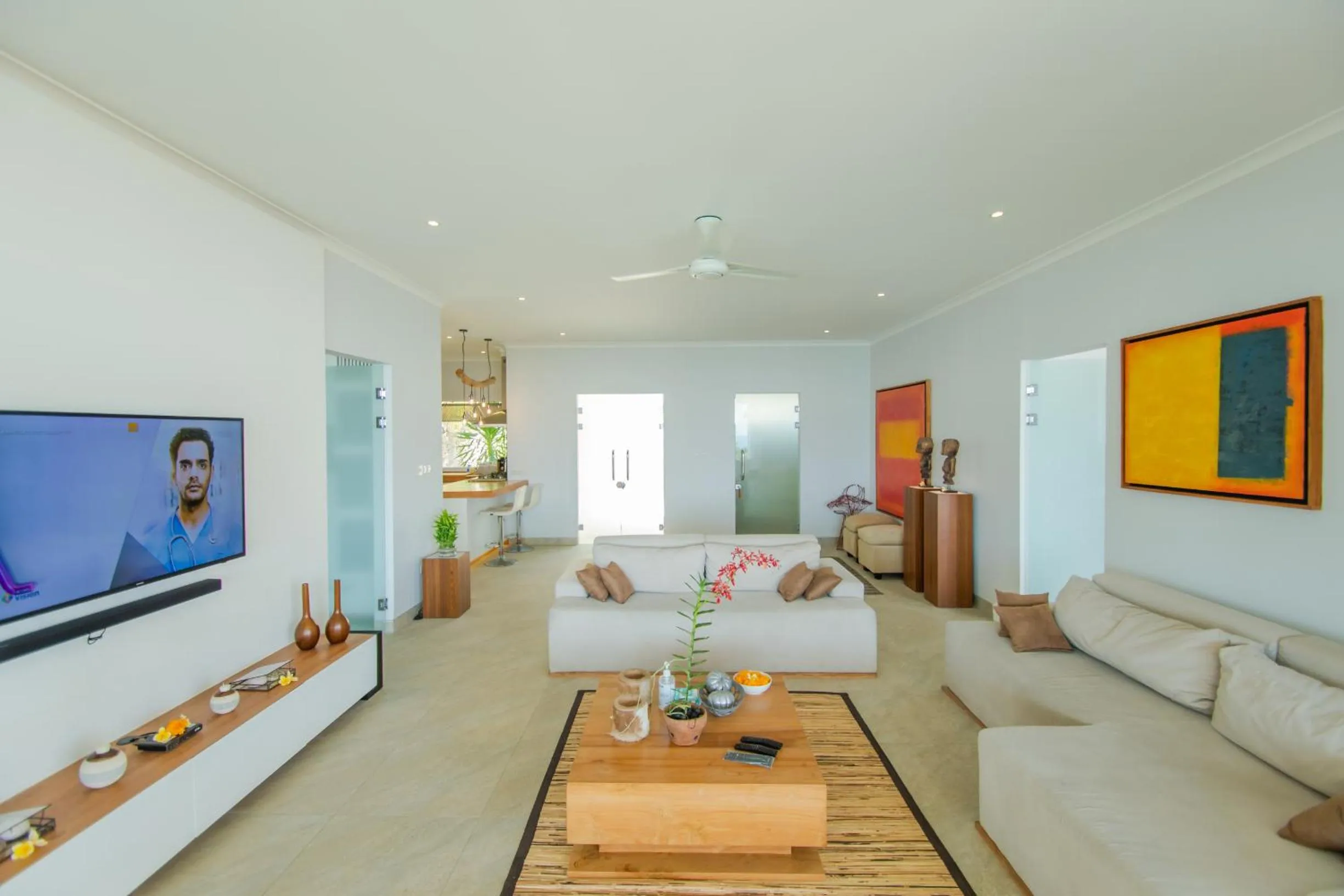 Living room in Deep Blue Villa Bali
