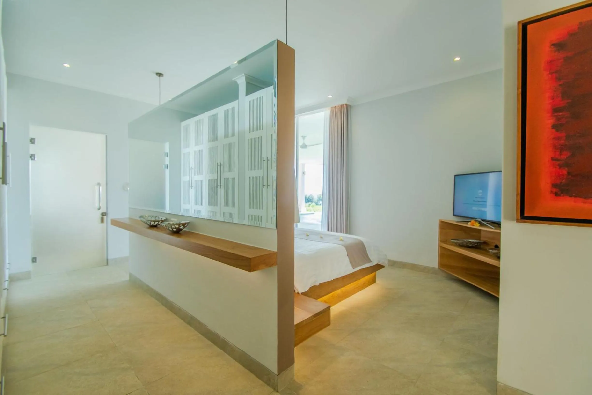 Bed in Deep Blue Villa Bali