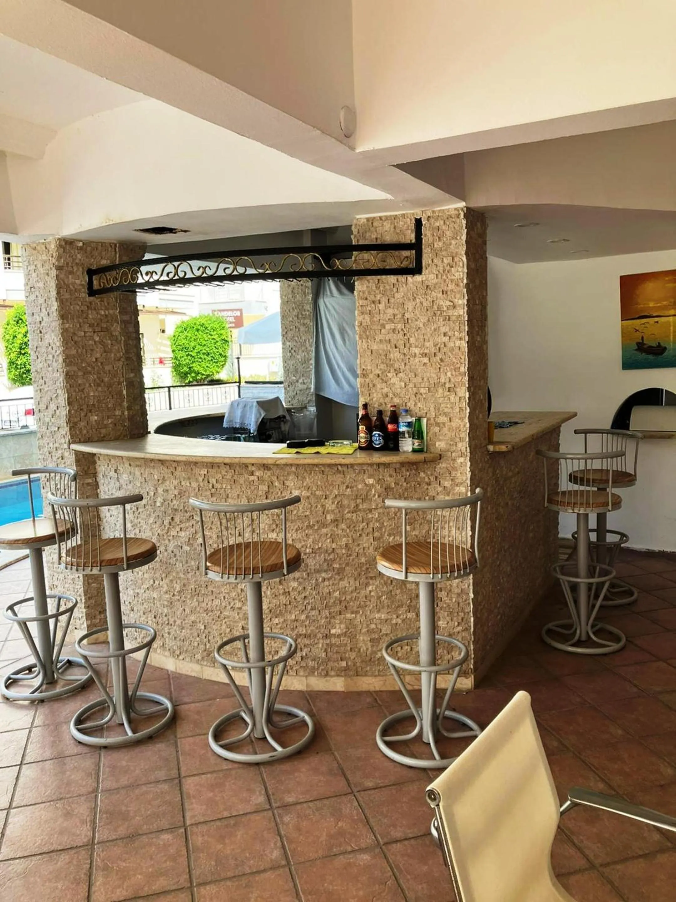 Lounge or bar in Christina Apart Otel